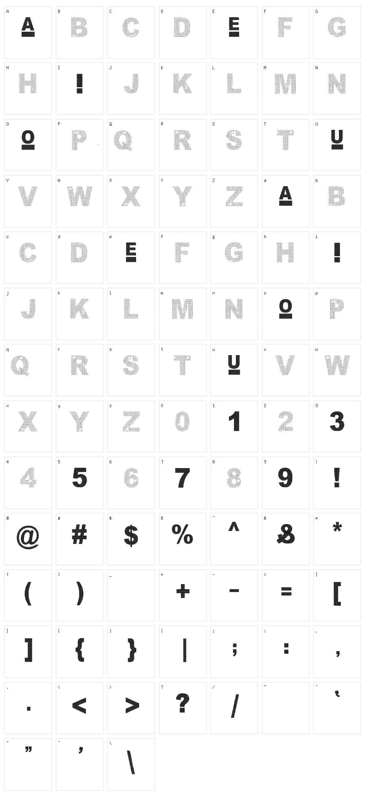 Bon Appetit Character Set