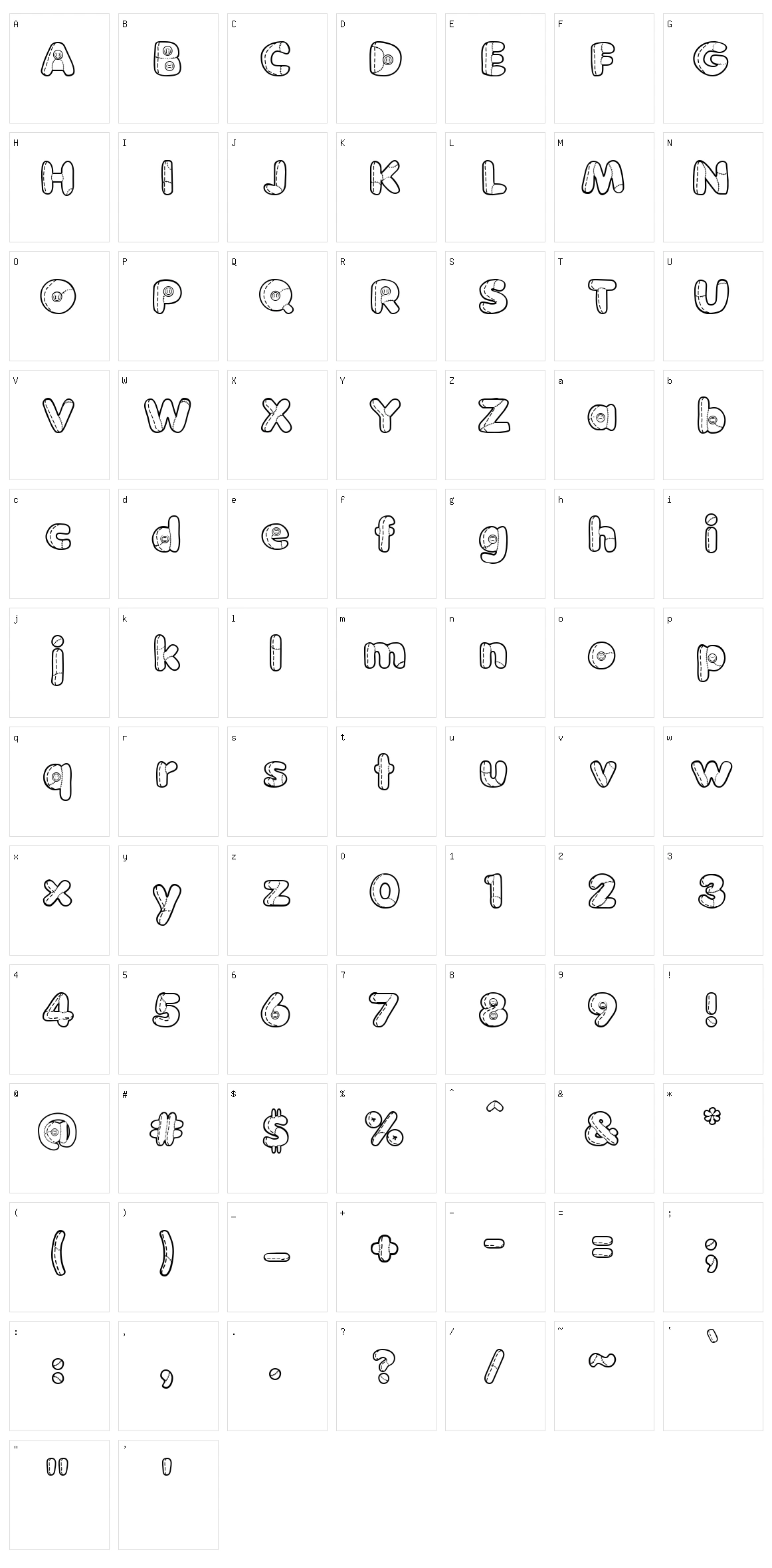 Boneca de Pano Character Set