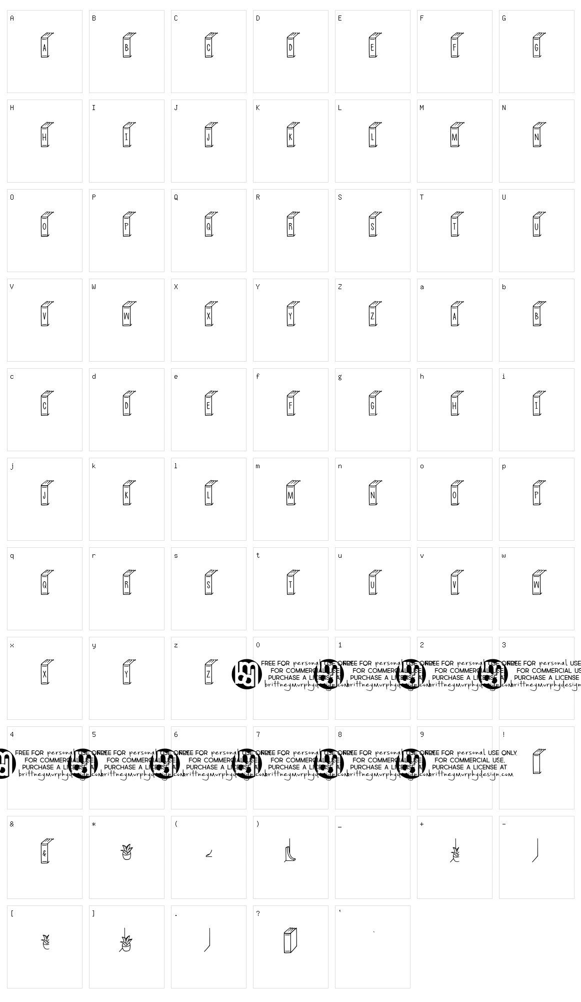 Book Ends Character Set