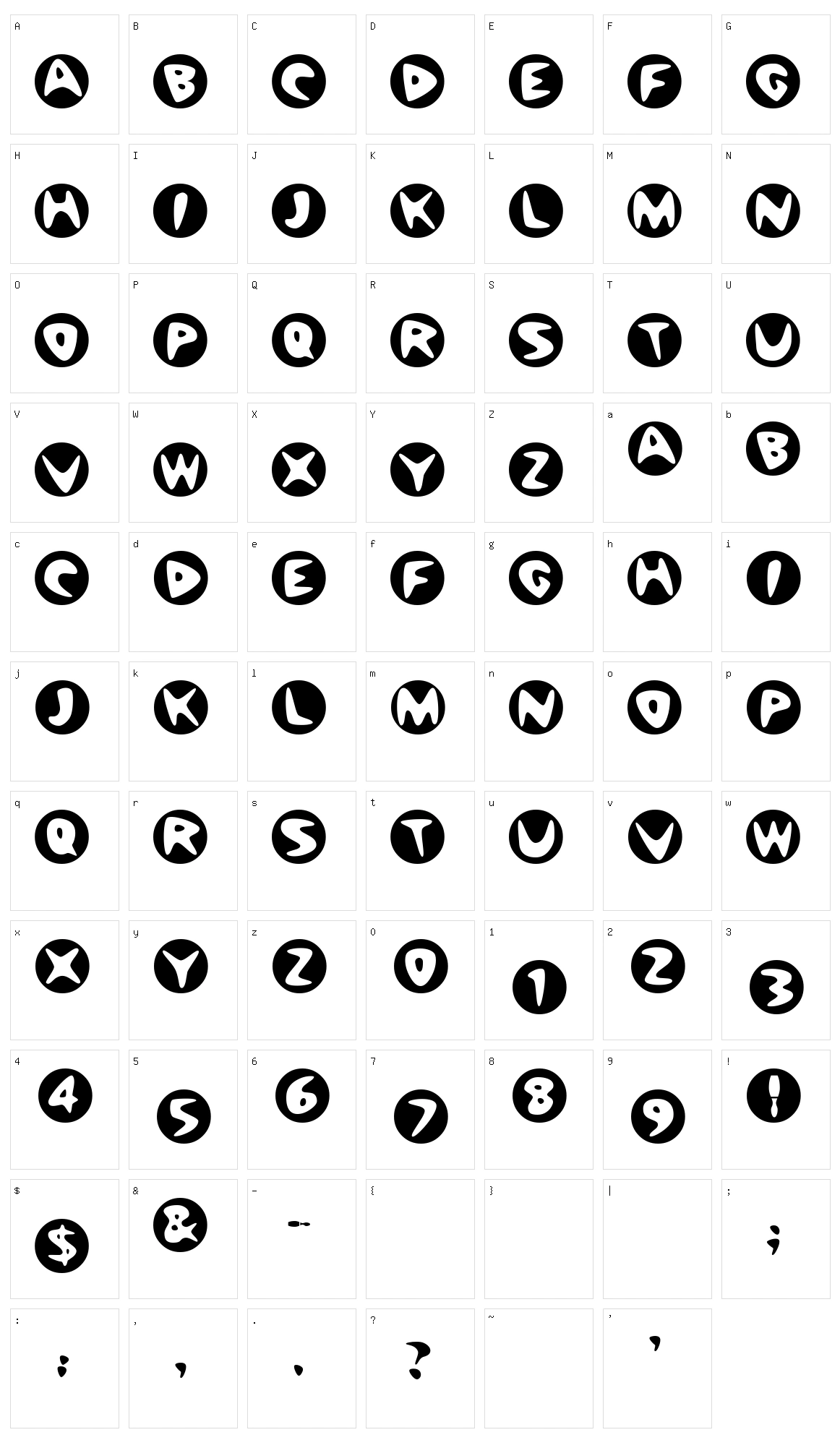 BowlORama Character Set