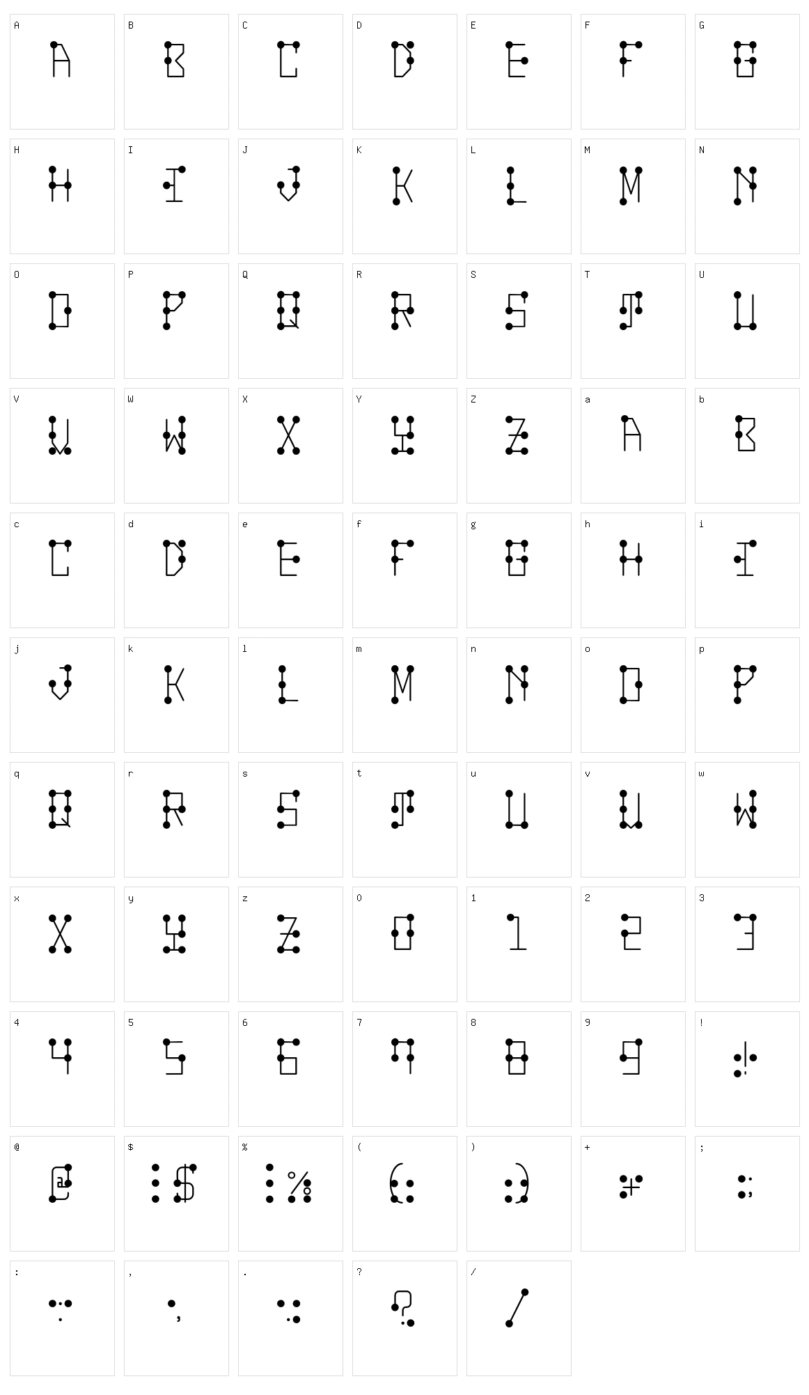 Braille Meme Character Set