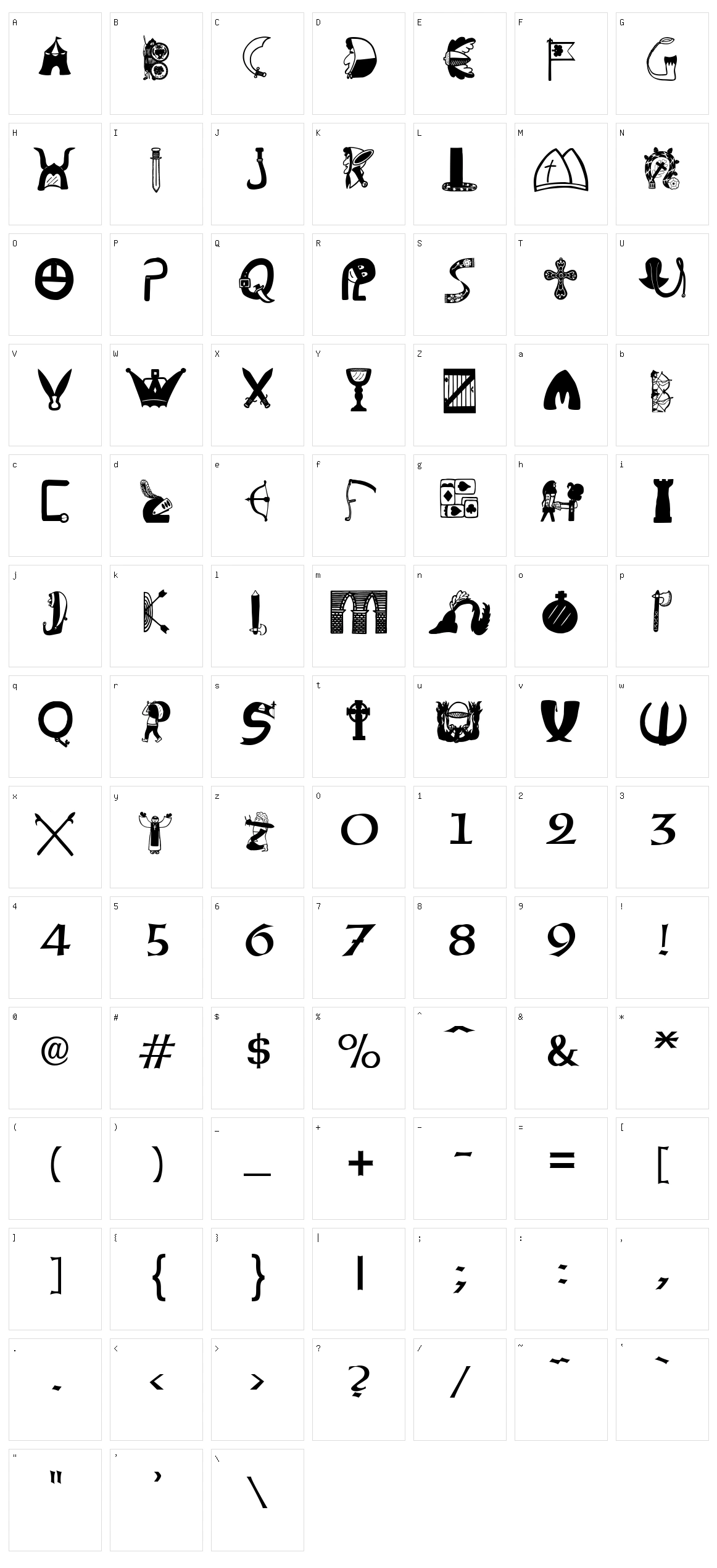 Briaroak Shire Character Set