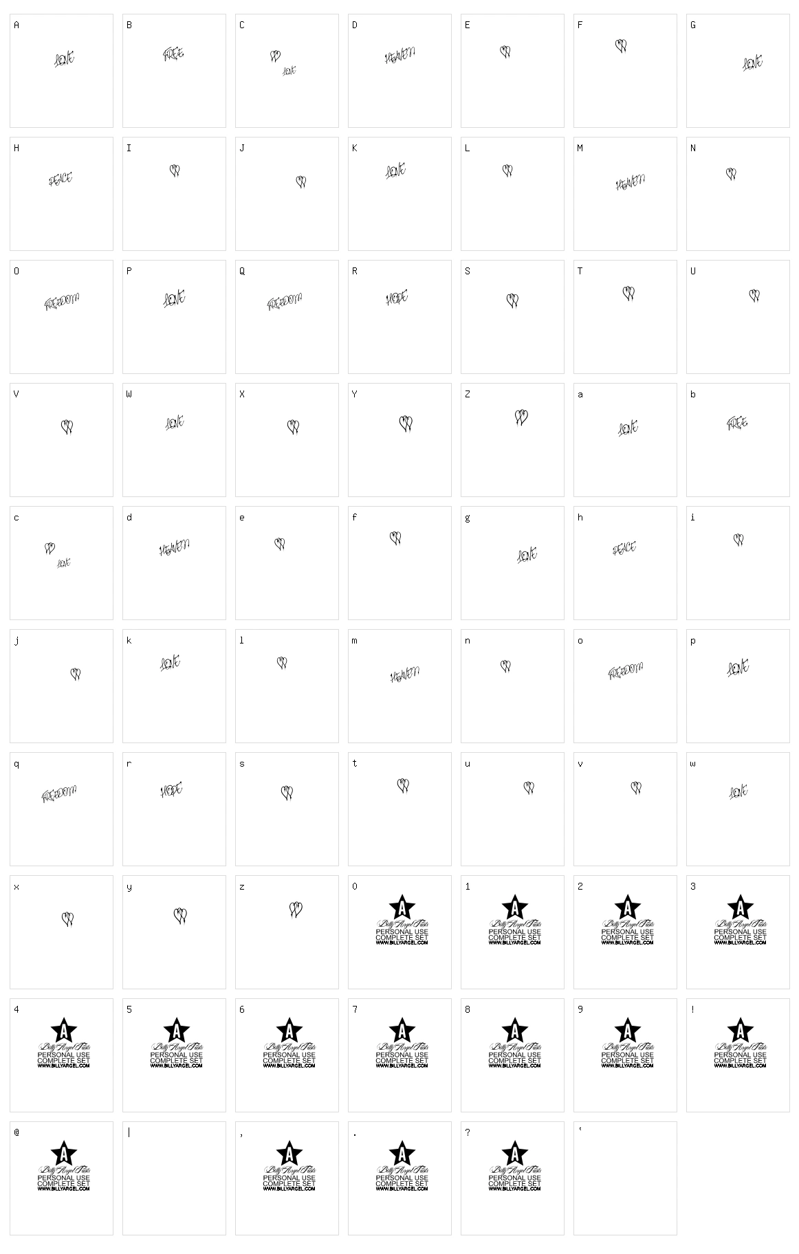 Bricks Character Set