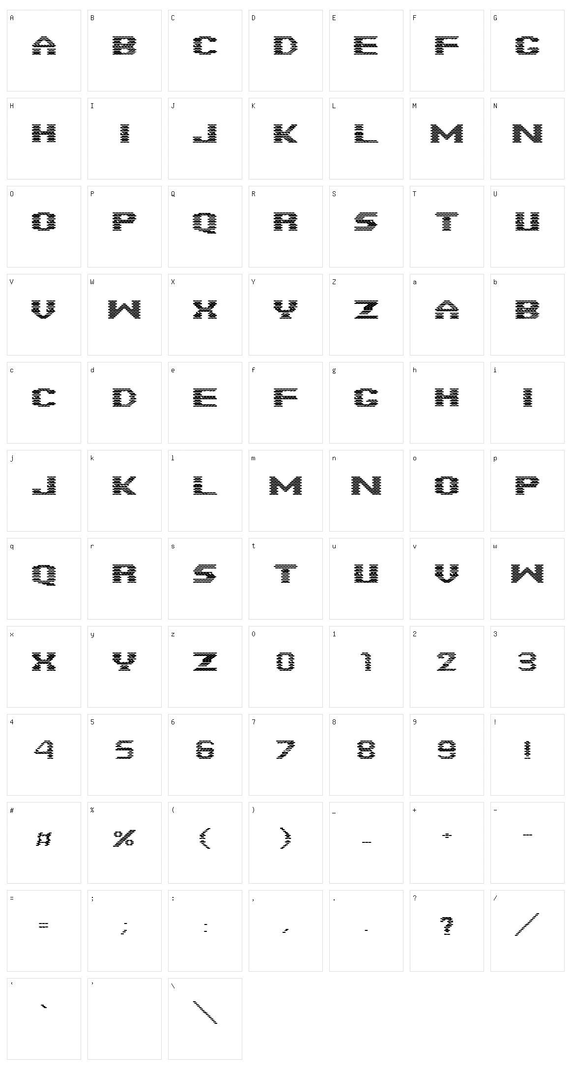 Bricks Constructions Character Set