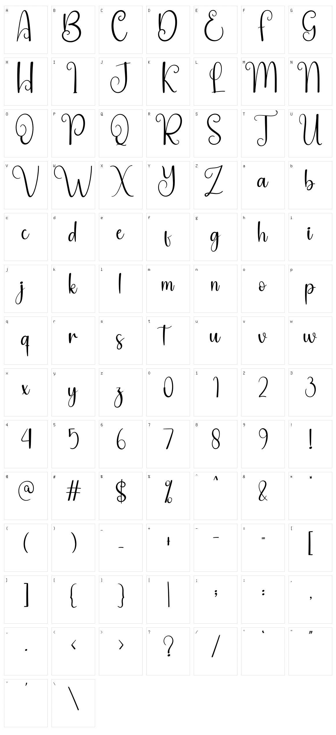 Book Character Set