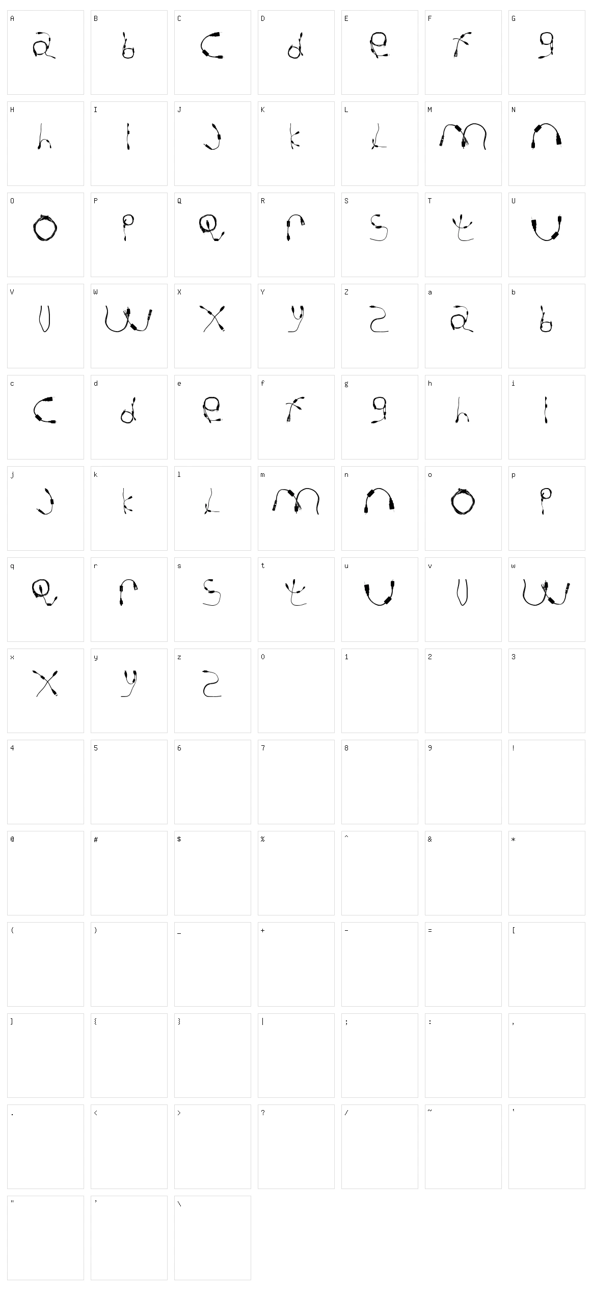 Cable Guy Character Set