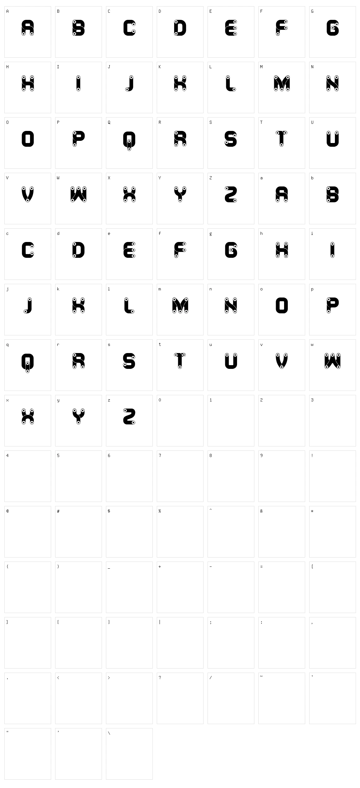 Canal Character Set