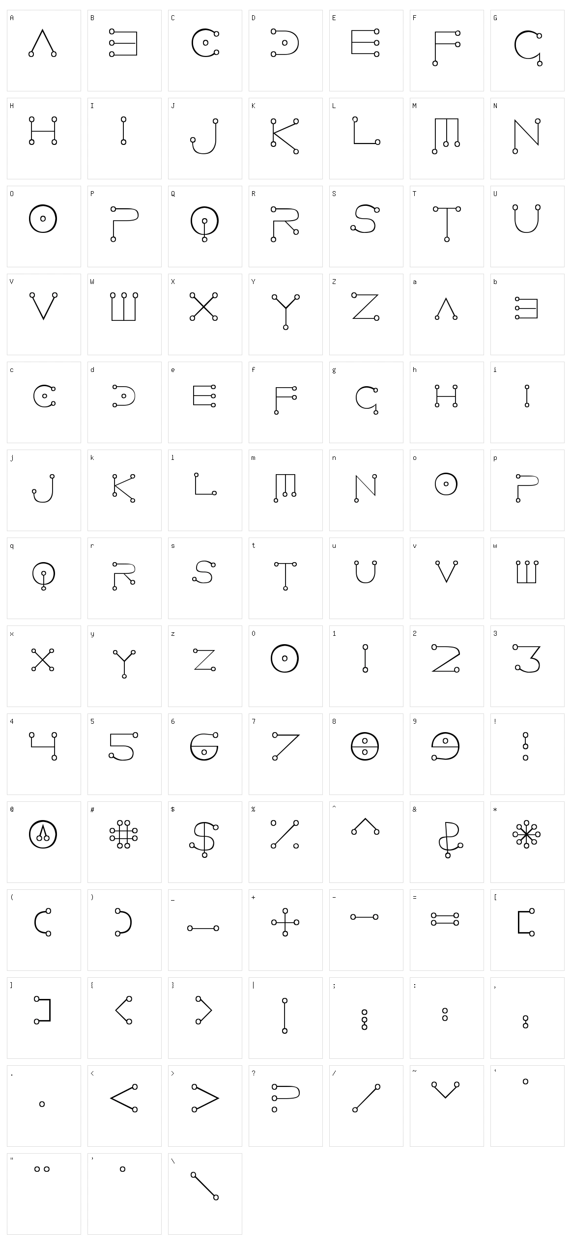 Celestial Character Set