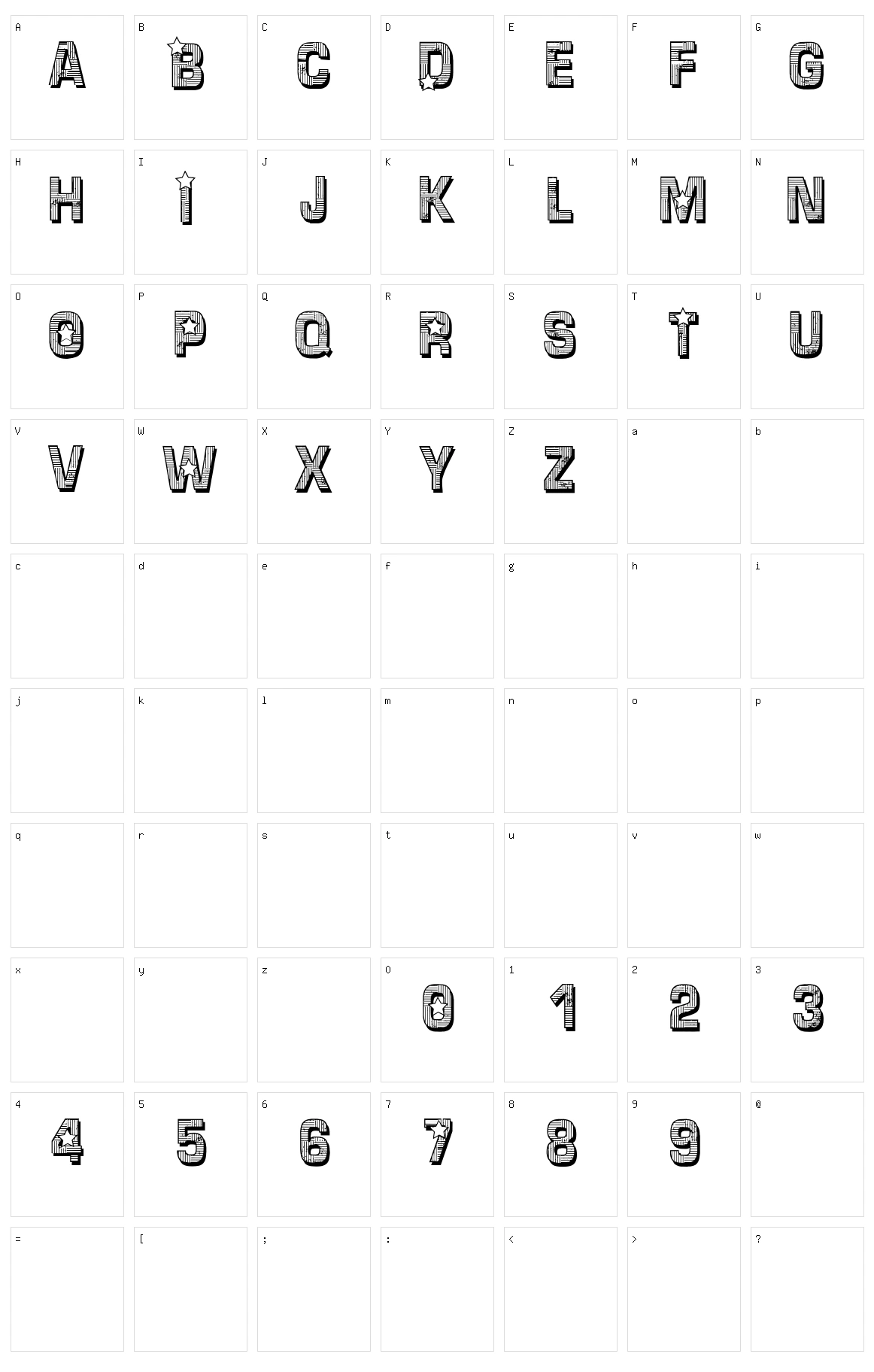 CF Dallas Stars Character Set