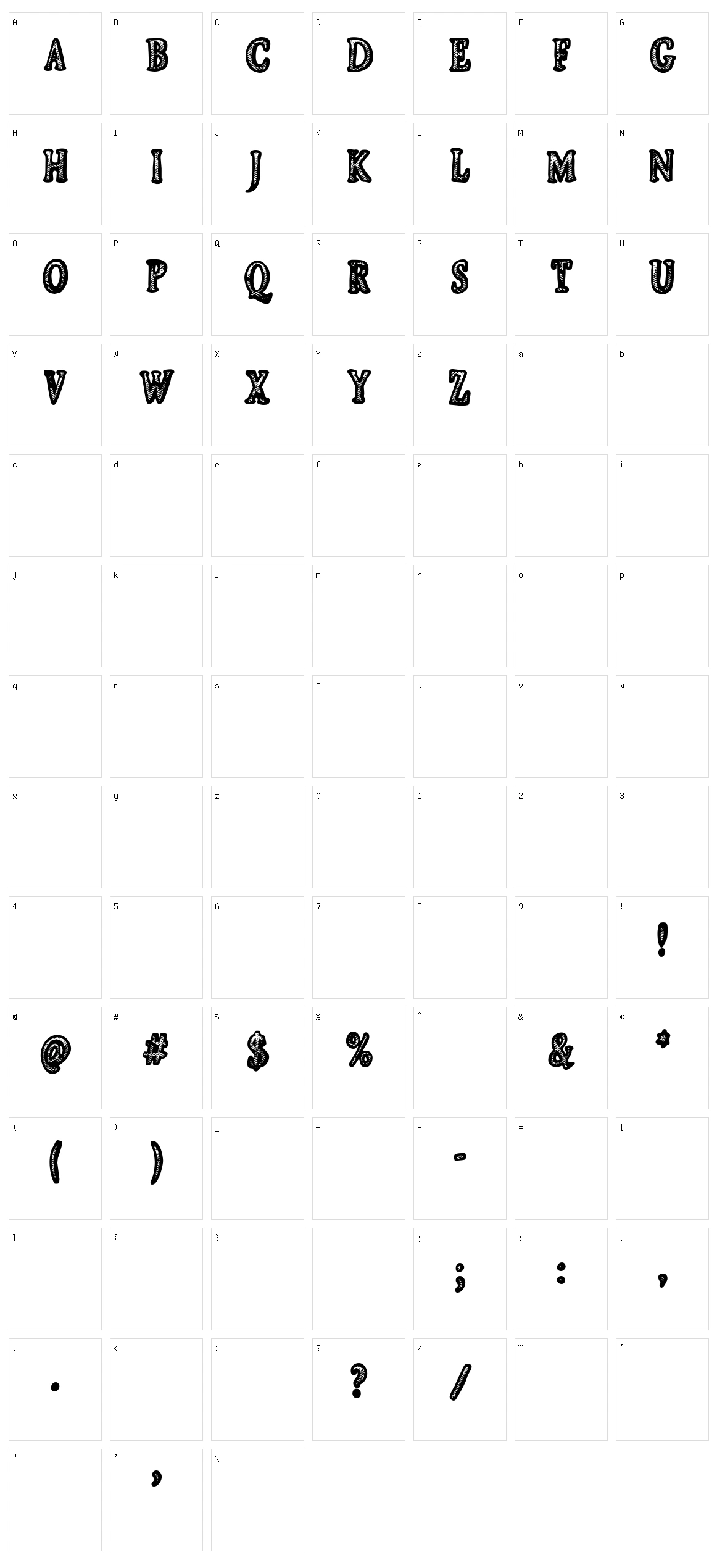 CF Jeans Collection Character Set