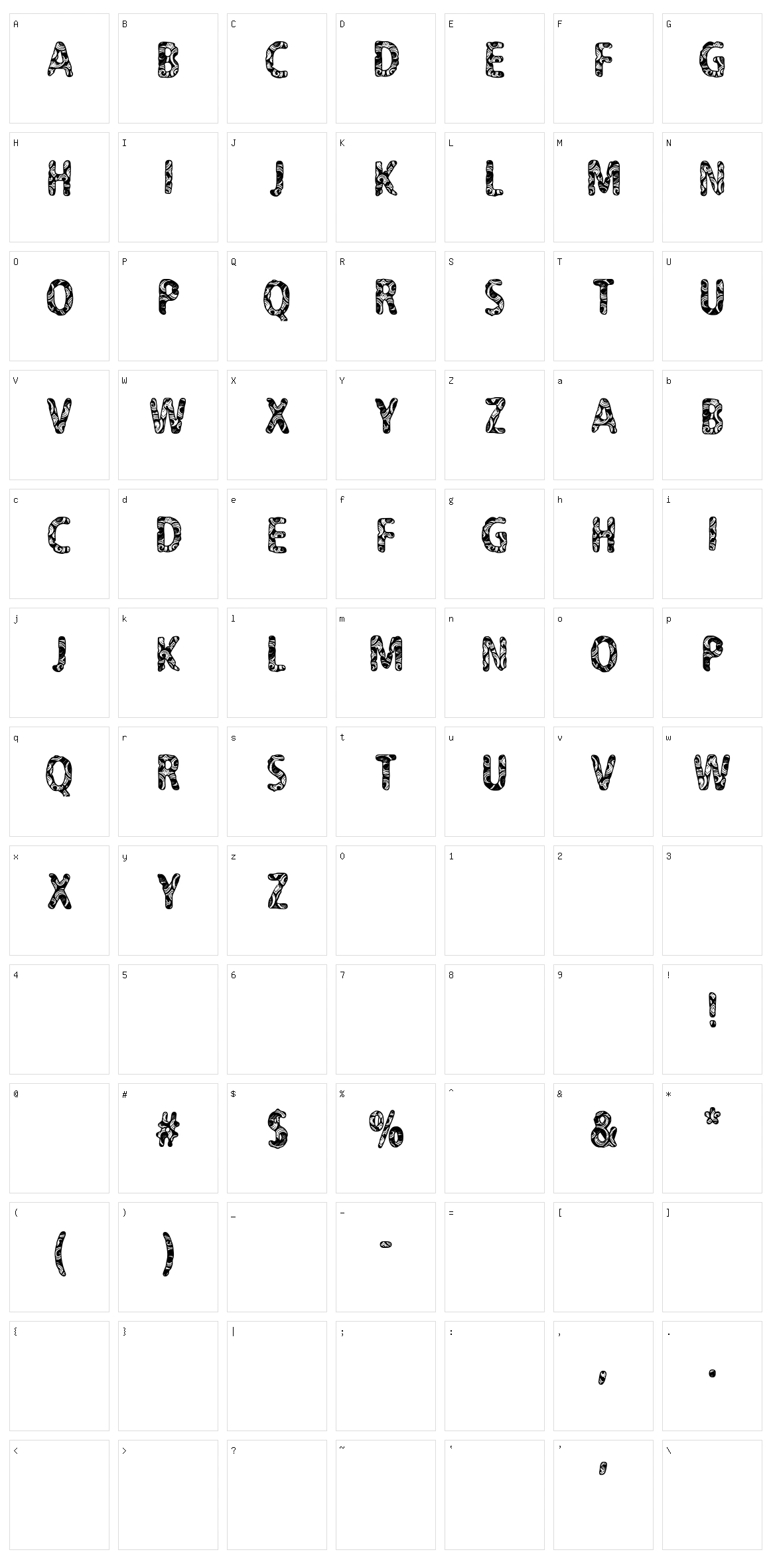 CF Never Trust A Hippy Character Set