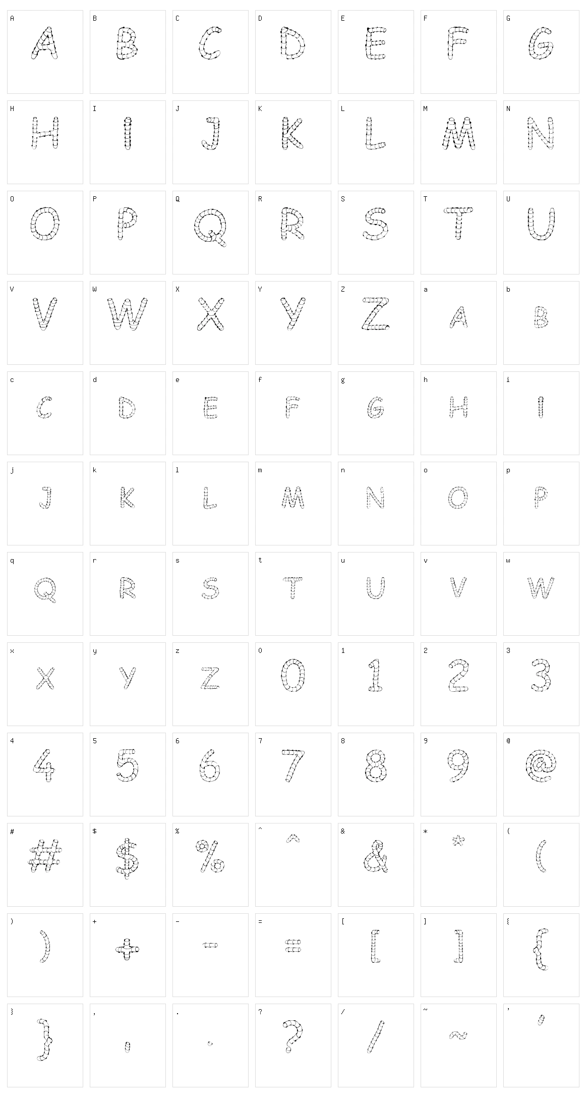 Chowes Character Set