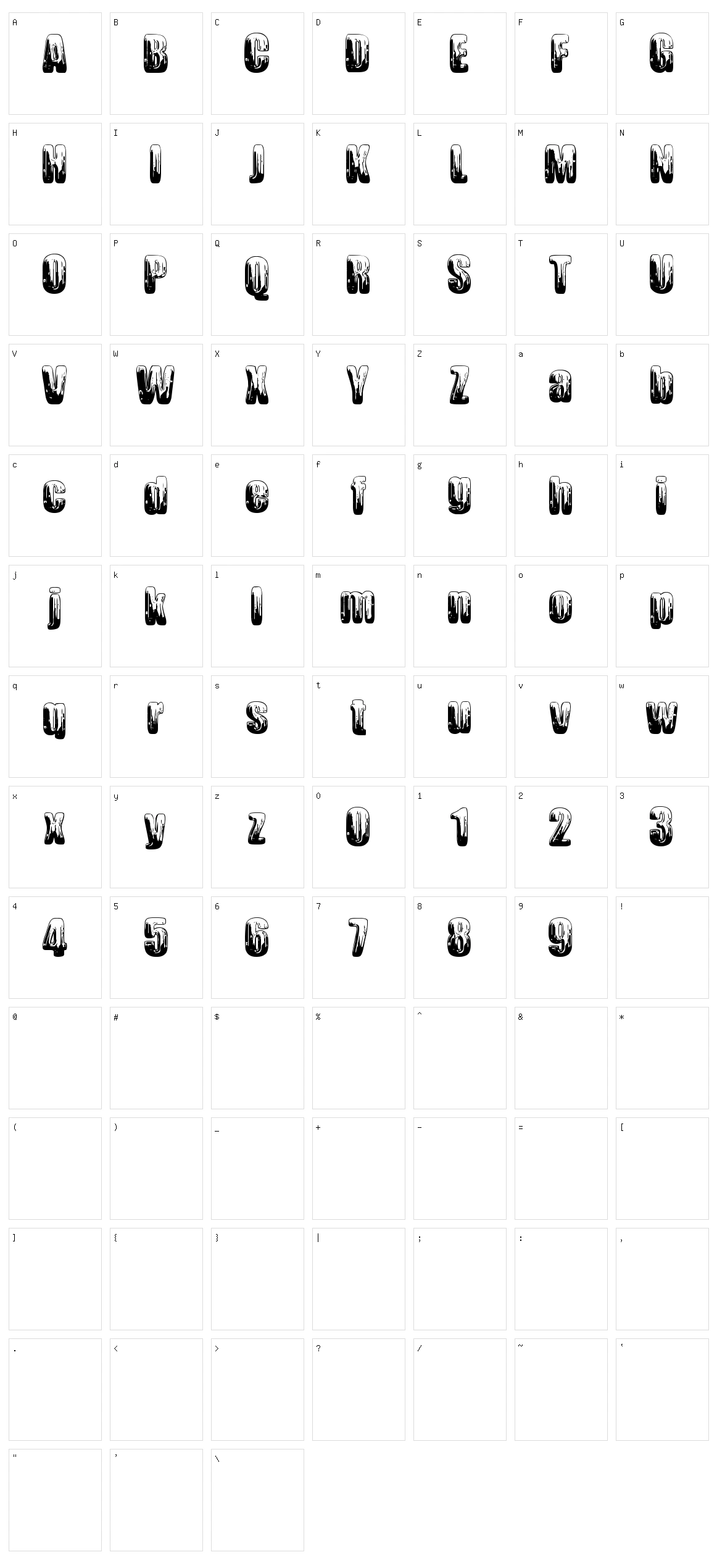 Chromium Character Set