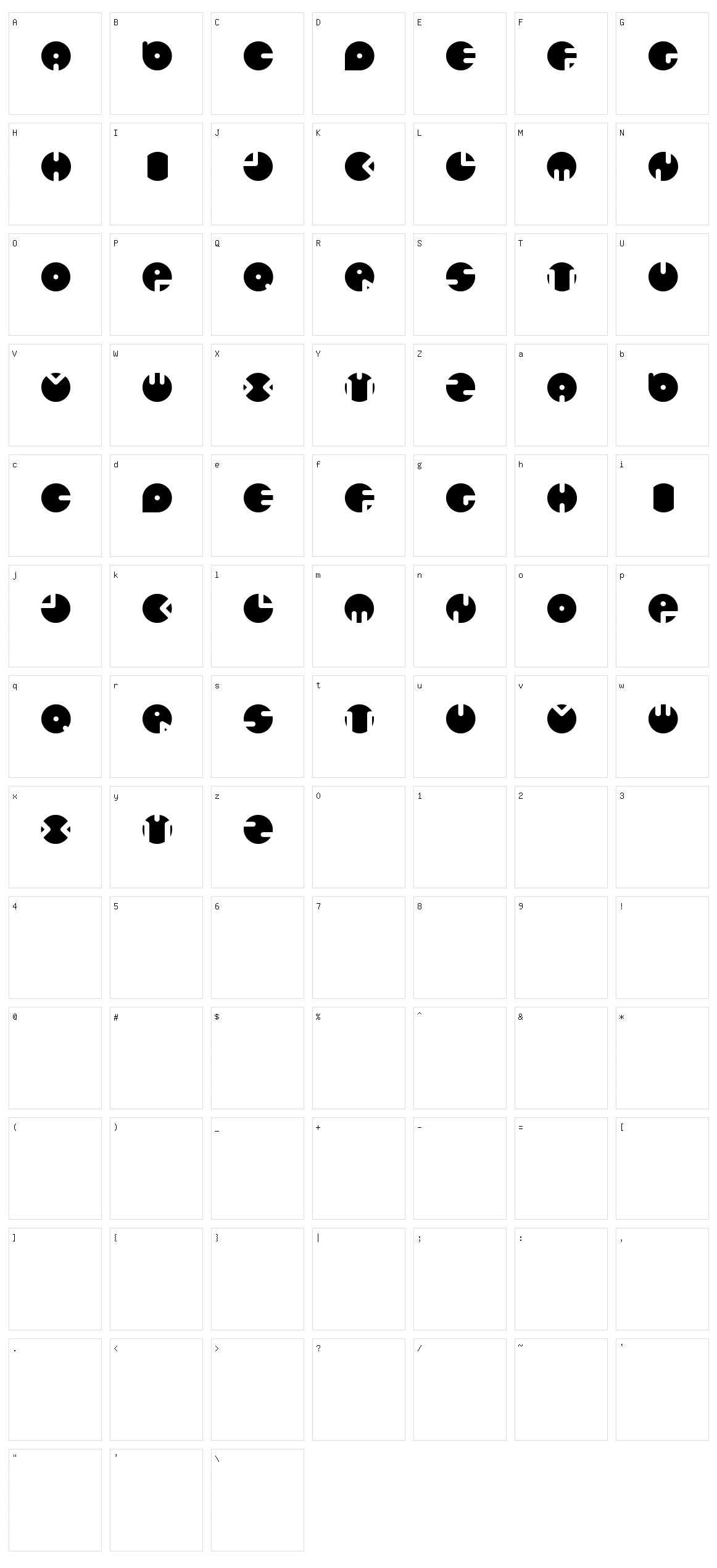 Circles New Character Set