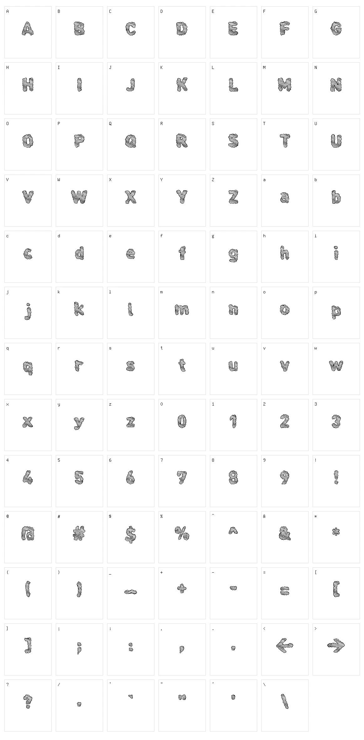 Cloudier Character Set