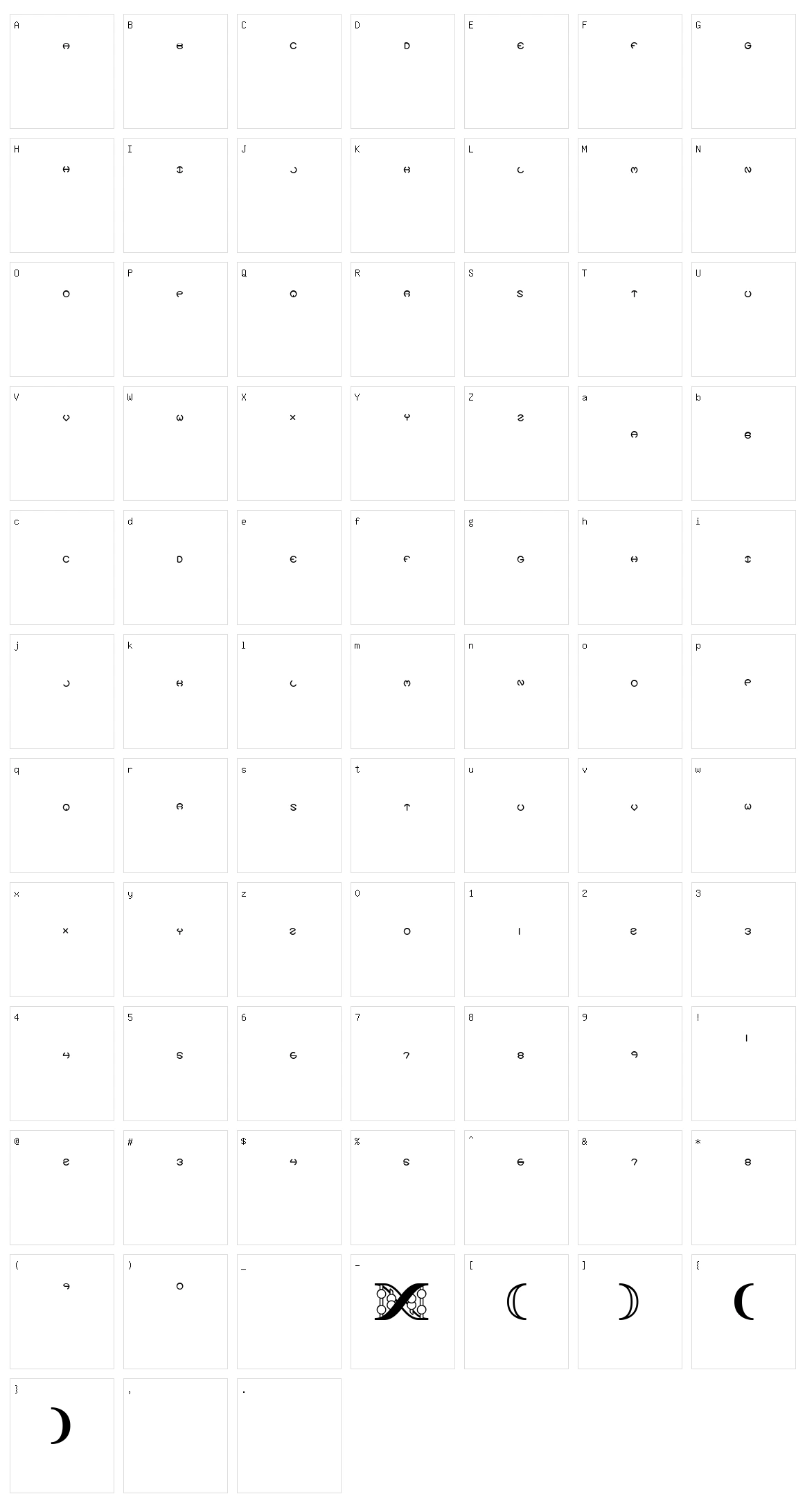 Code Of Life BRK Character Set