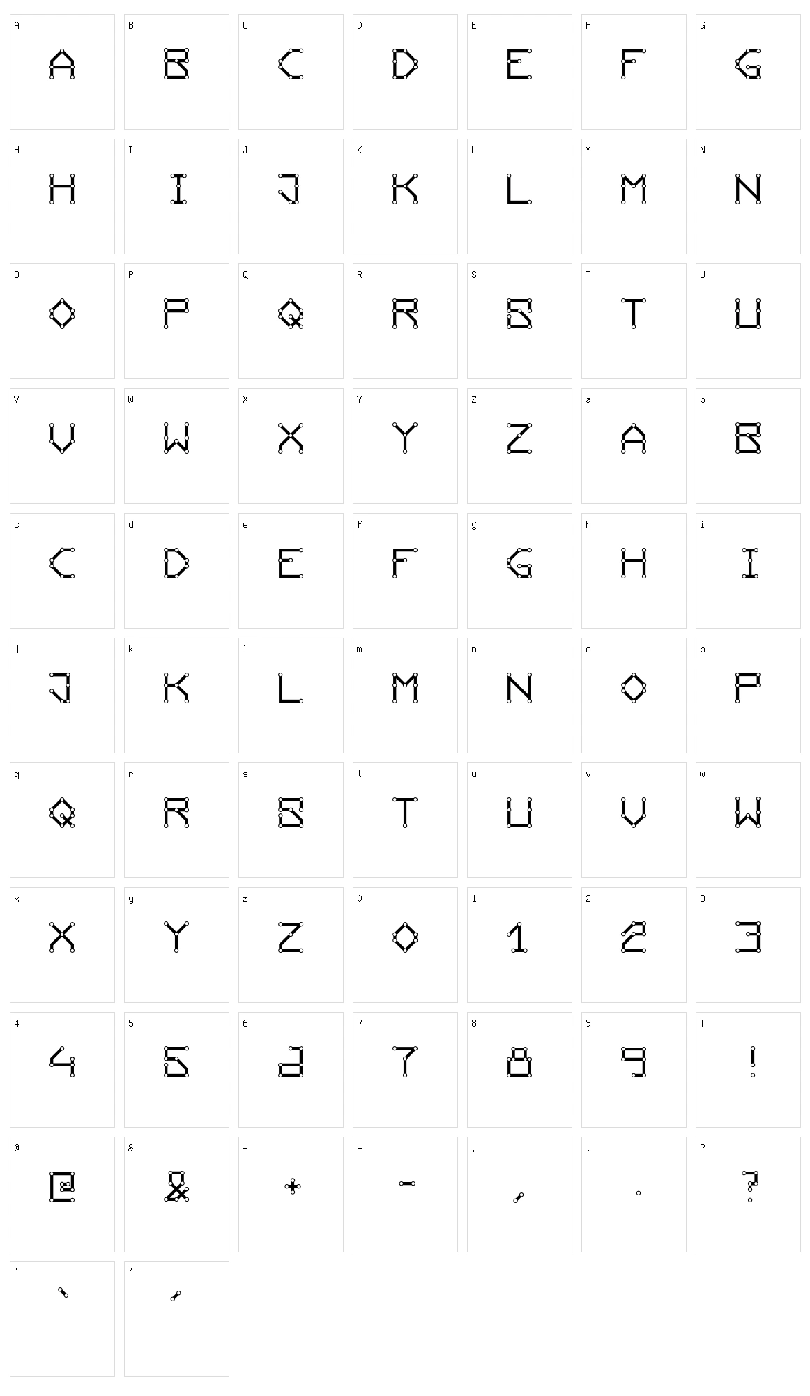 Conducting Paths Character Set