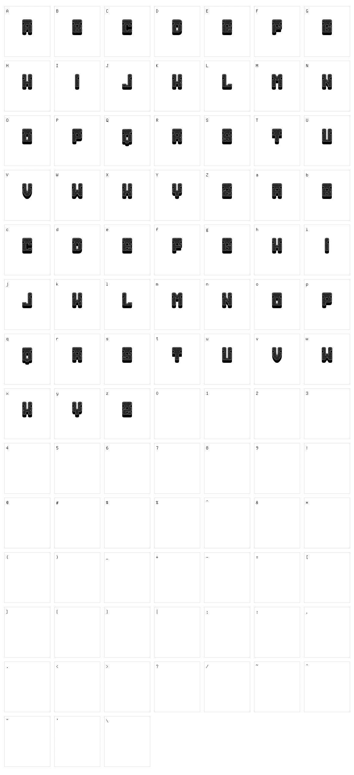 Creator Character Set