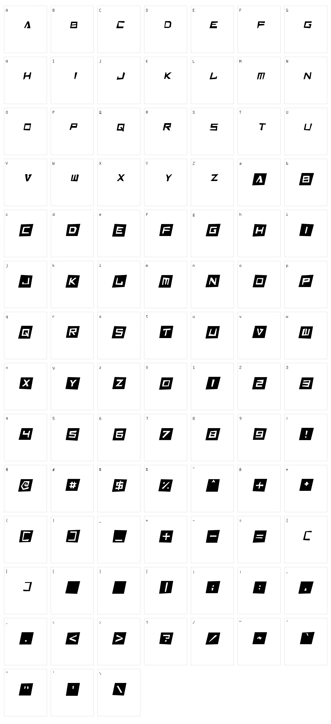 Cut It Out Character Set