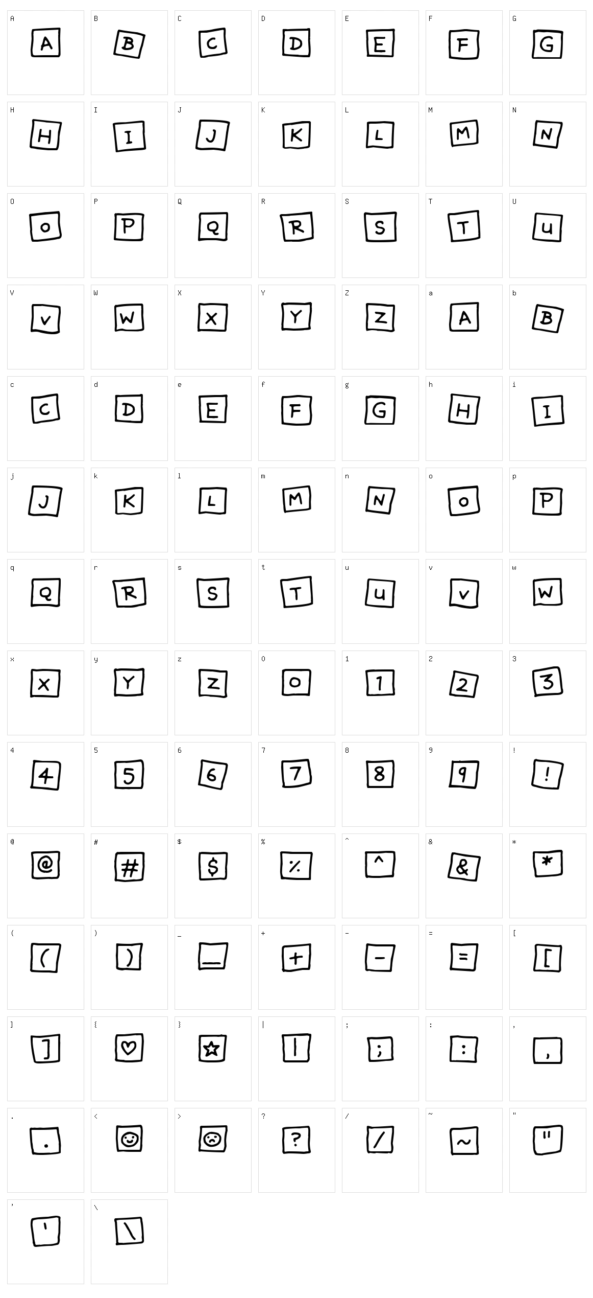 Cute Notes Character Set