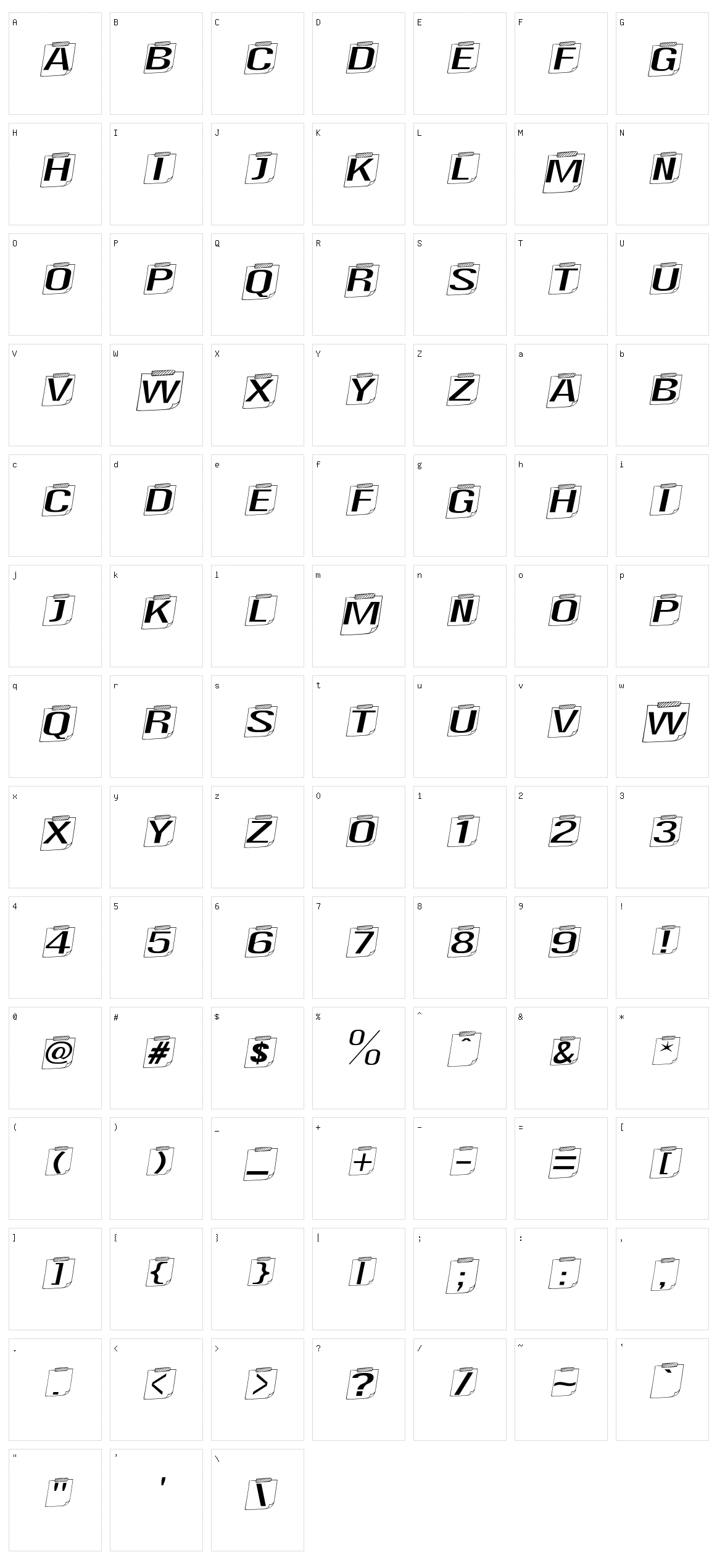 Cute Notes Character Set