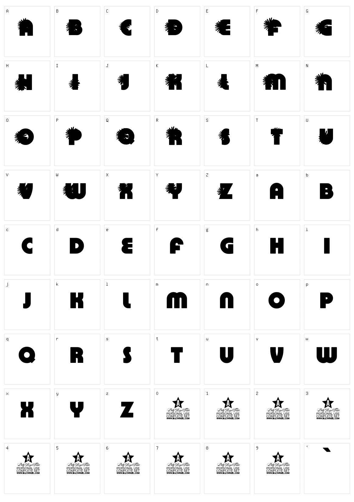 Daisys Character Set