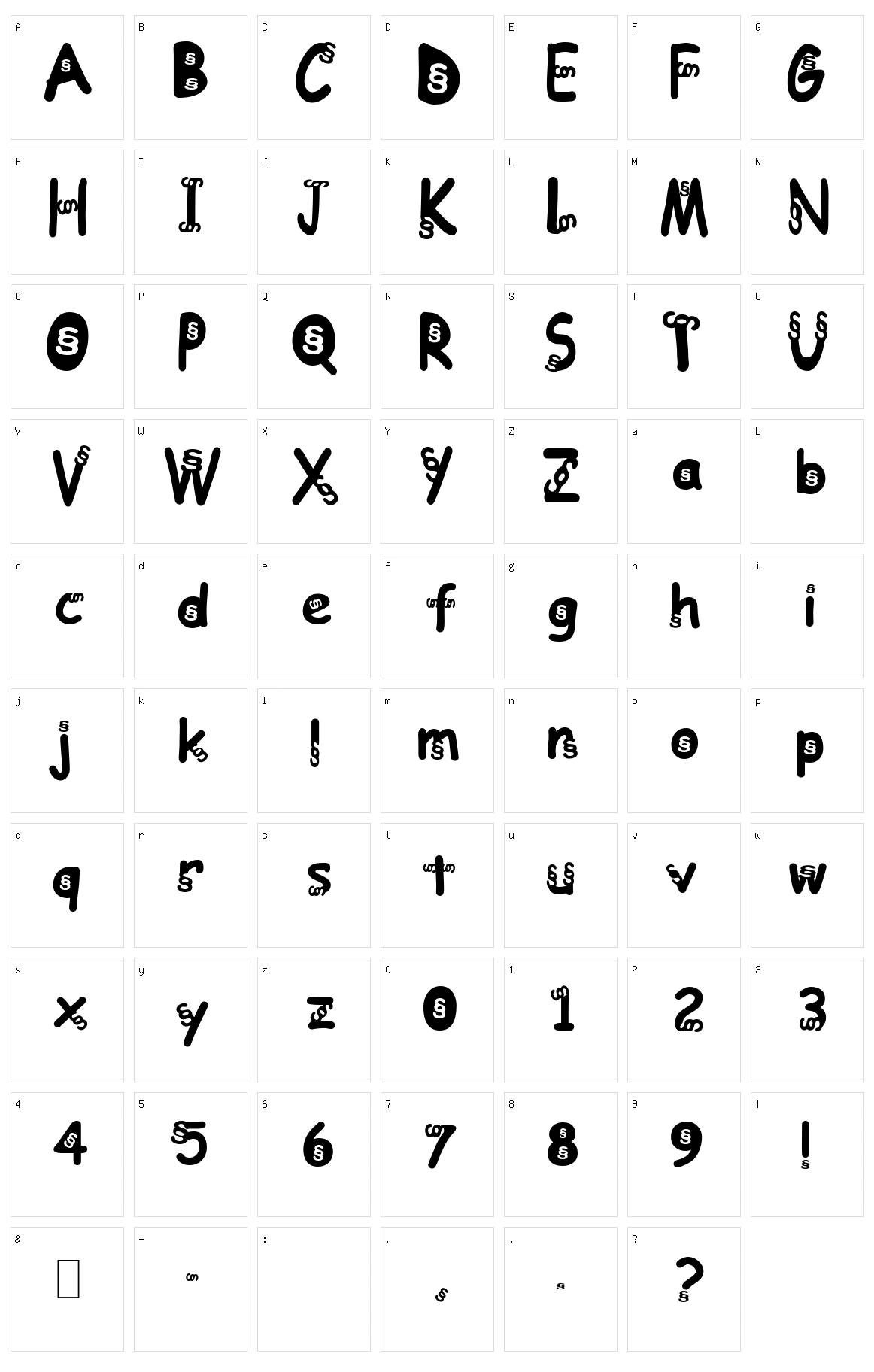 Deutsche Anwaltshotline Character Set