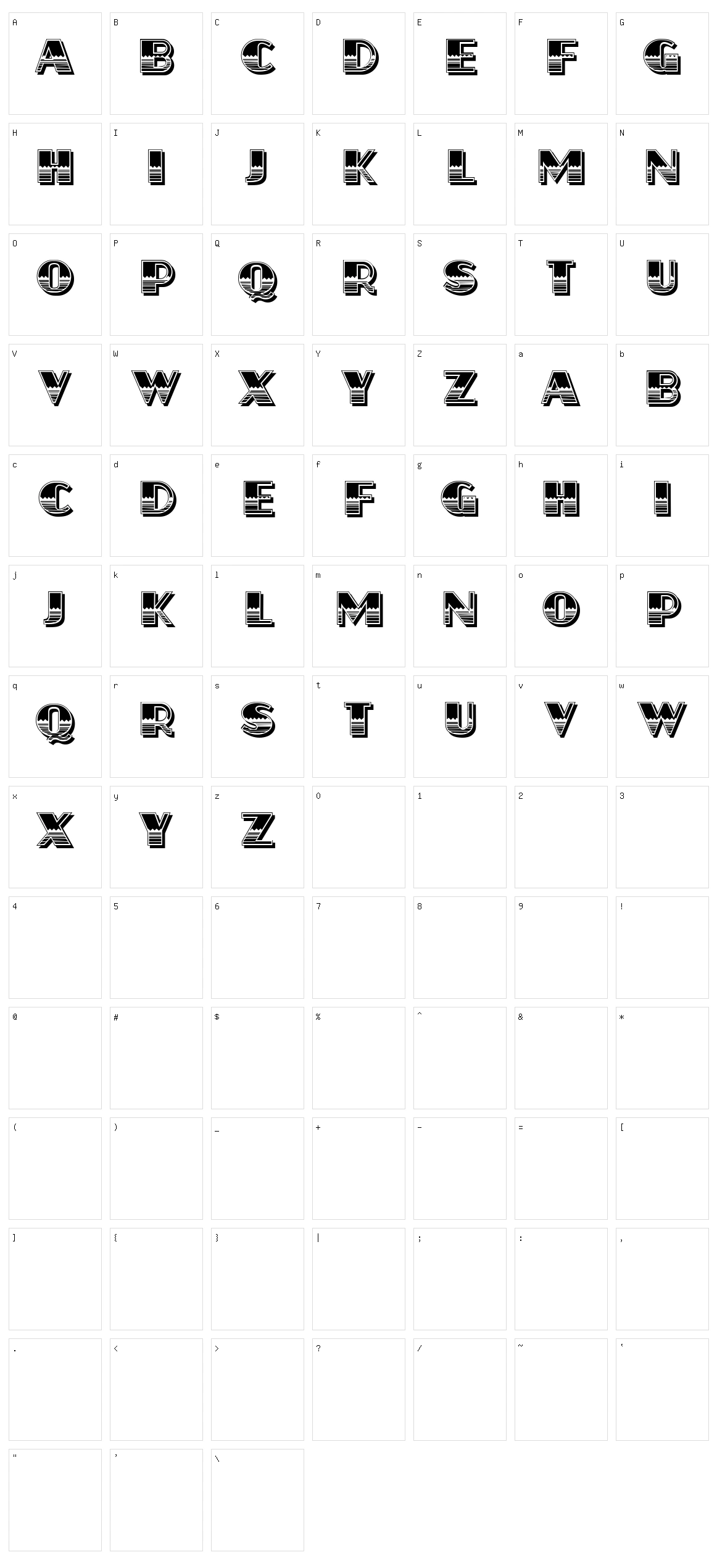 Diabolo Character Set