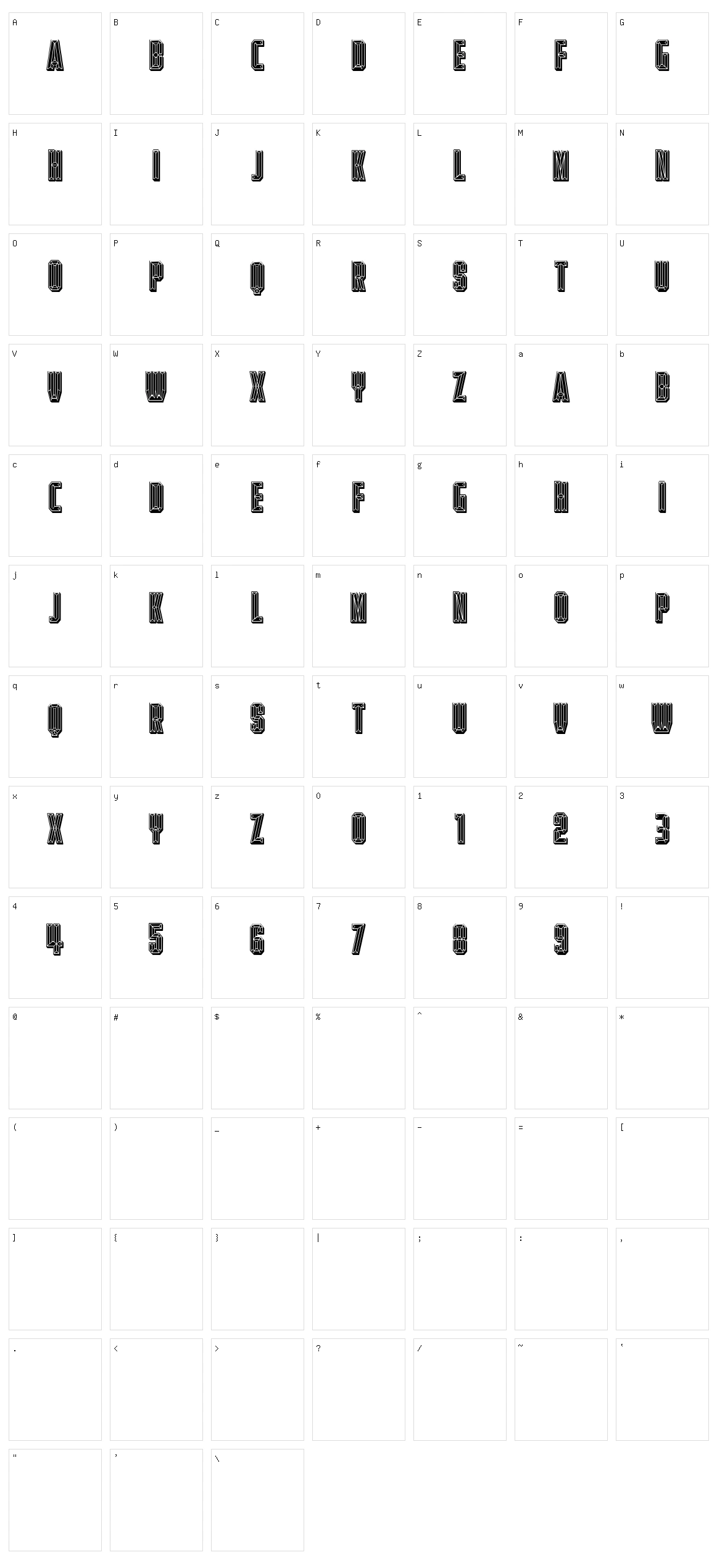 Diamond Ring Character Set