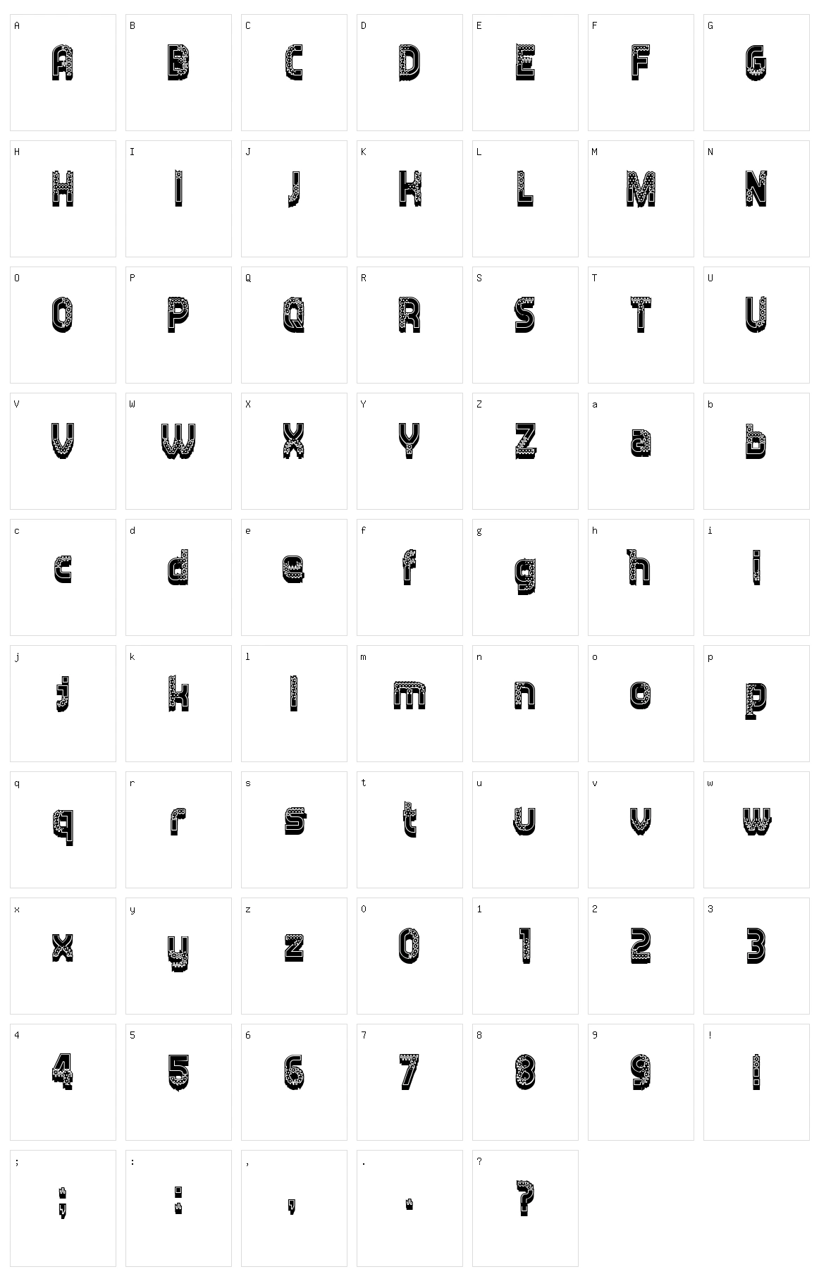 Diligent Character Set