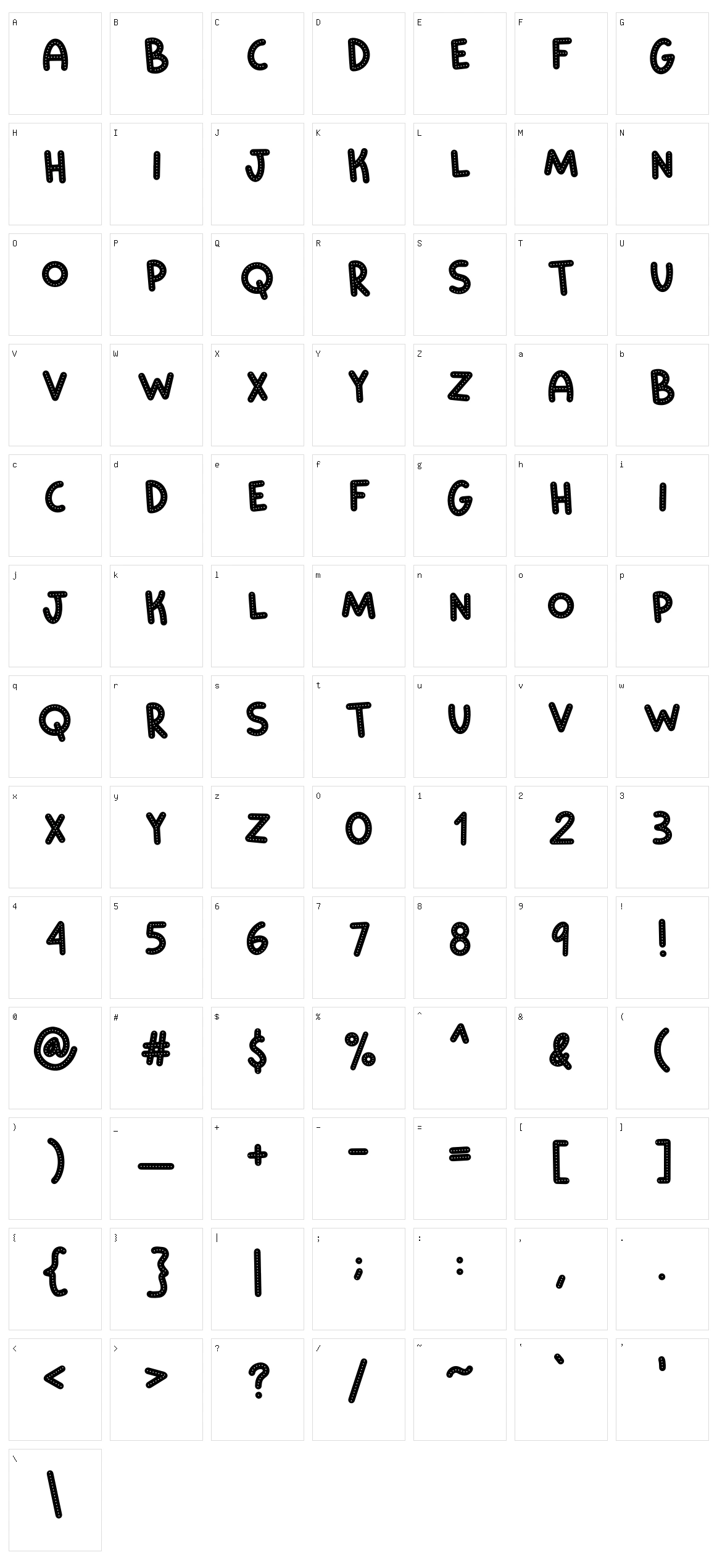 Ding Dong Character Set