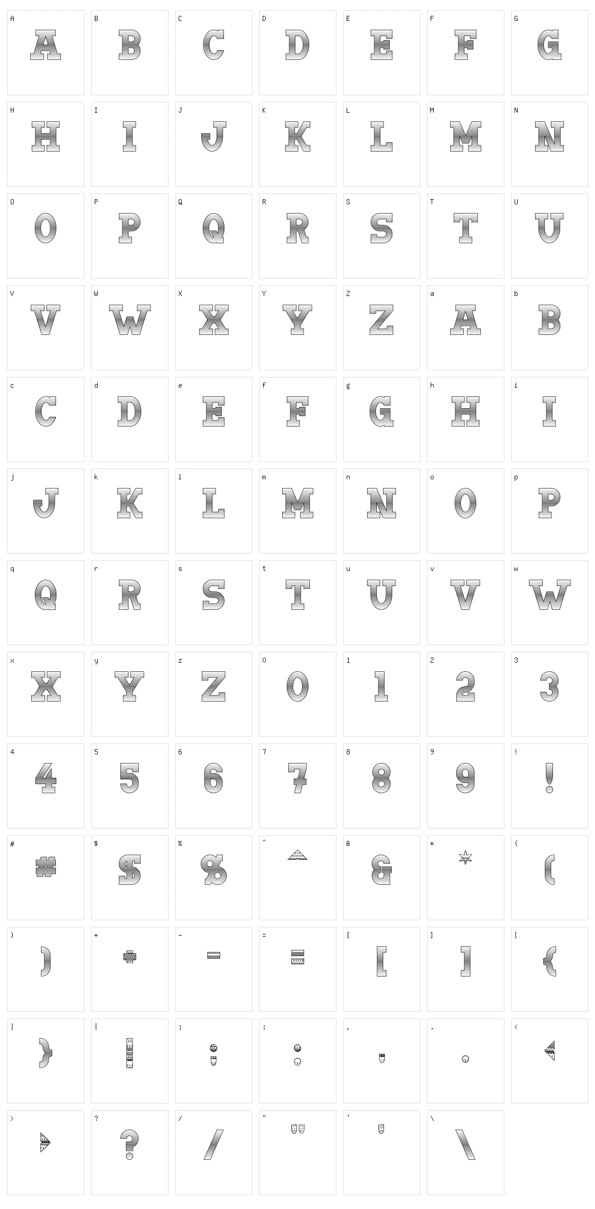 Doergon Wave Character Set