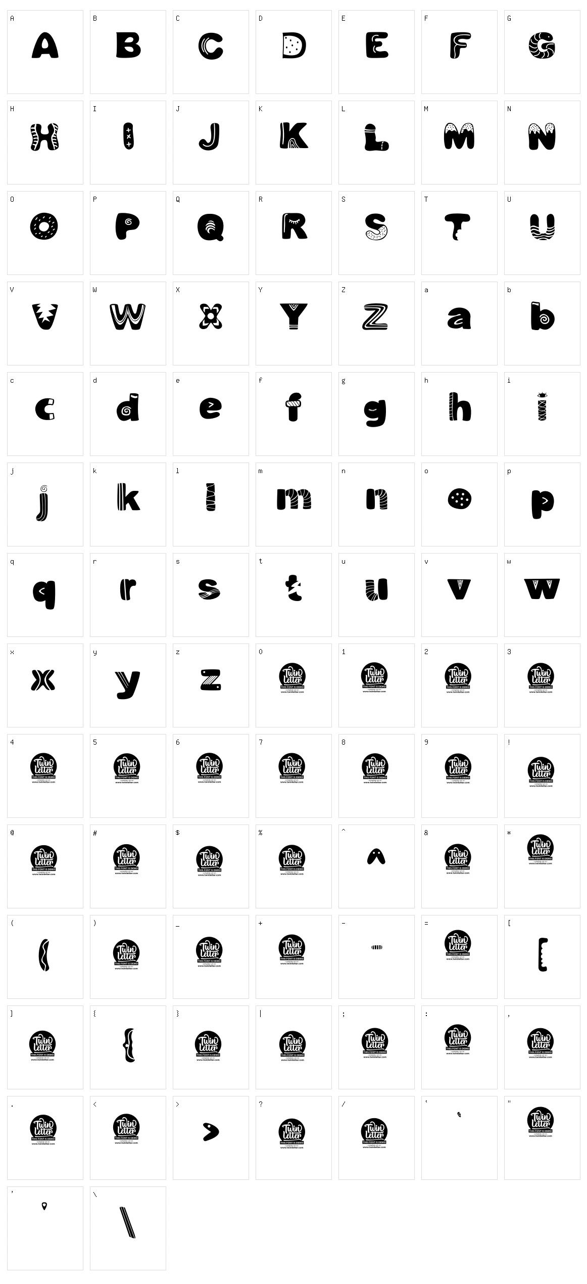 Dollan Character Set