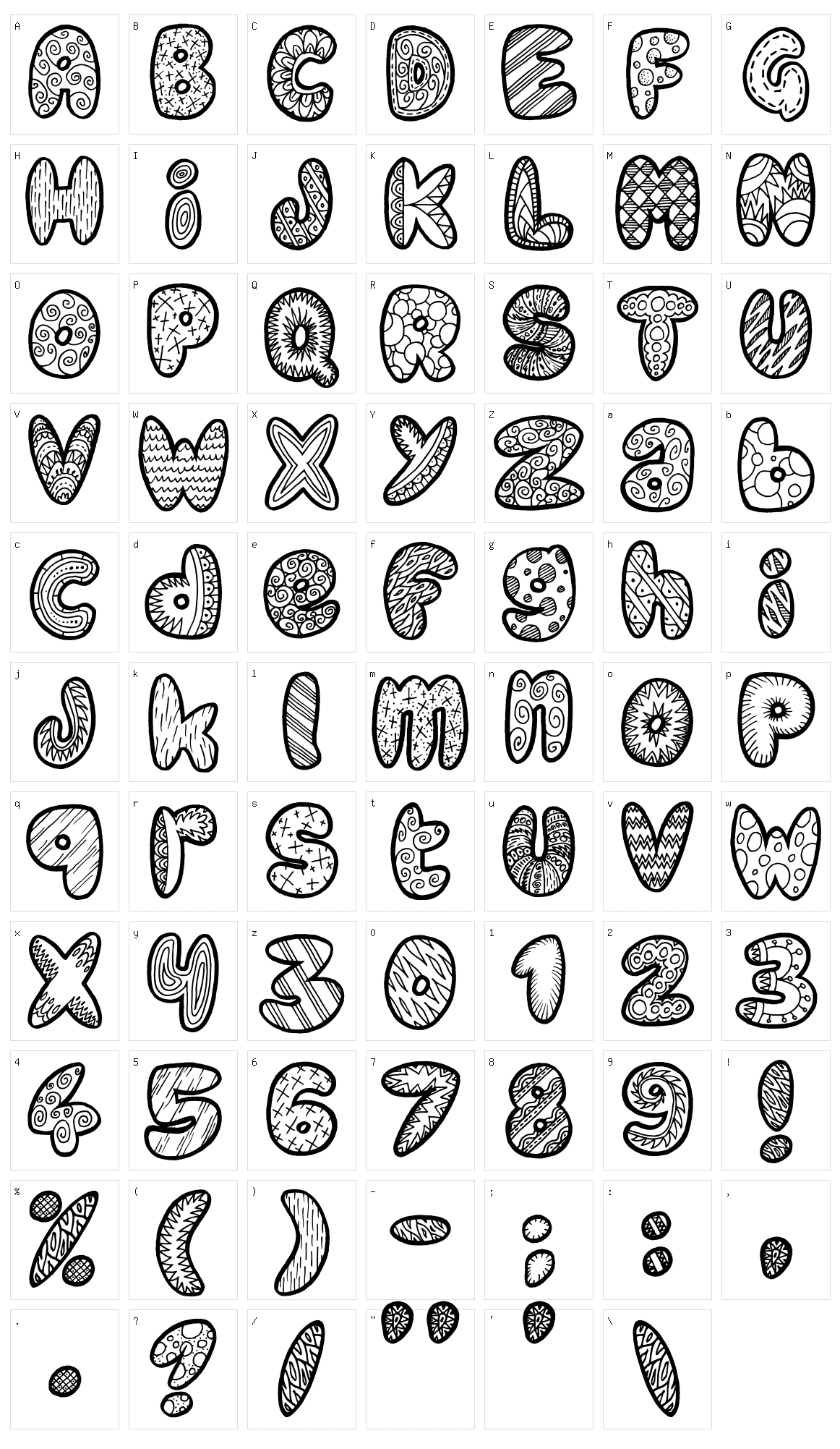Doodle Gum Character Set