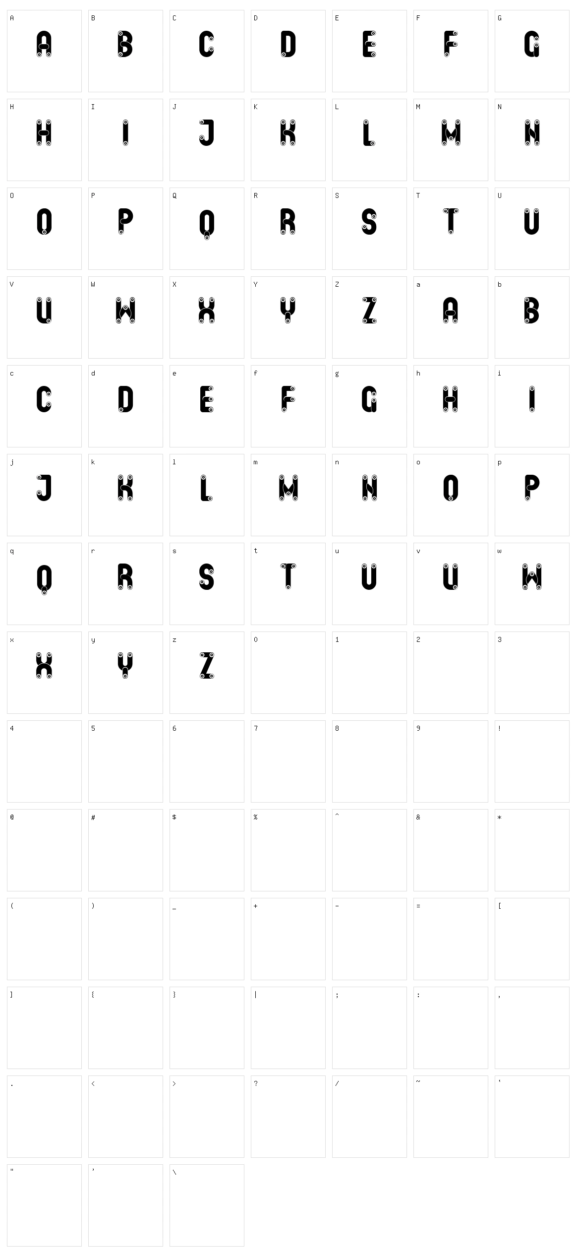 Dowry Character Set