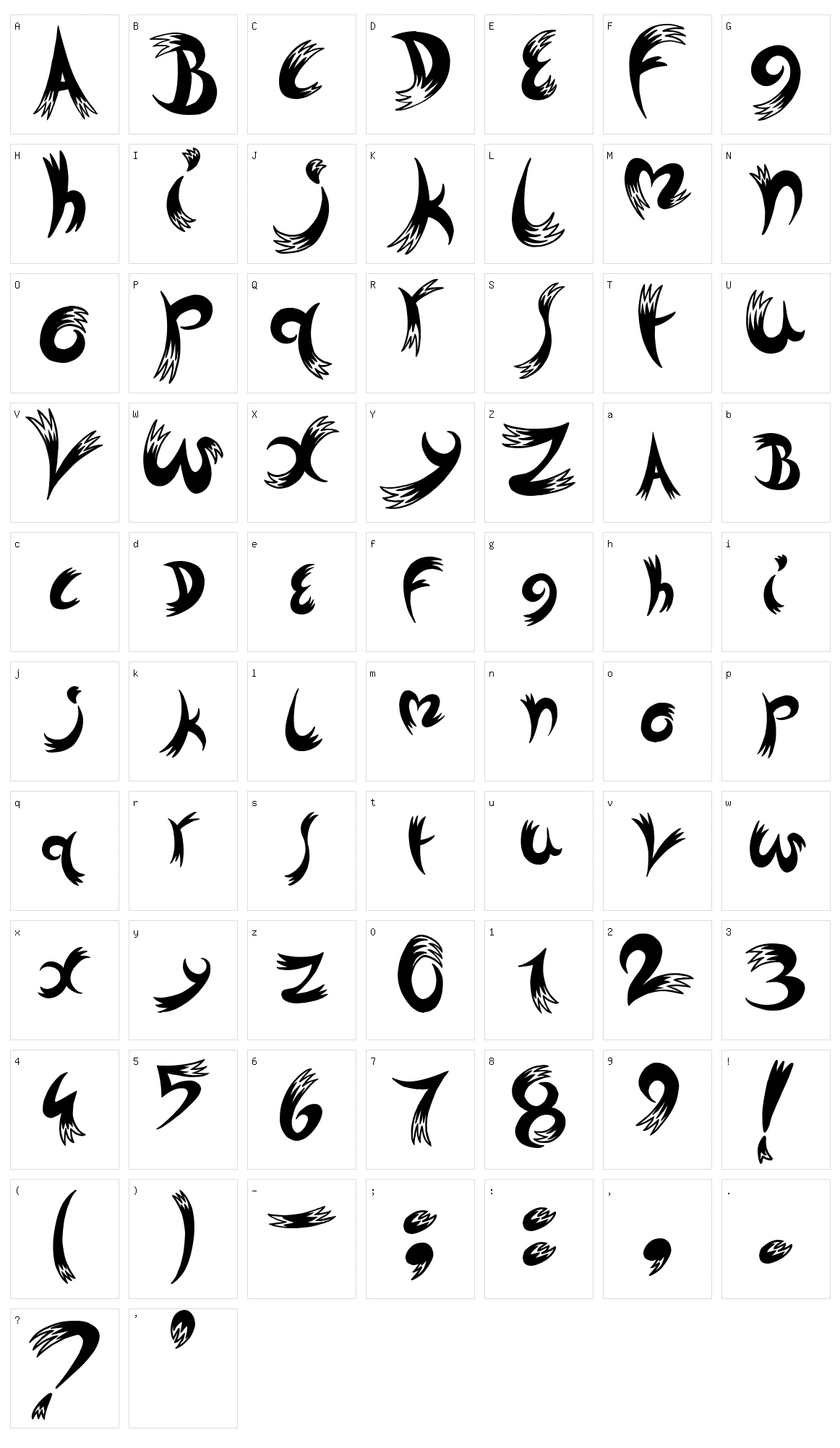 Dreams Character Set