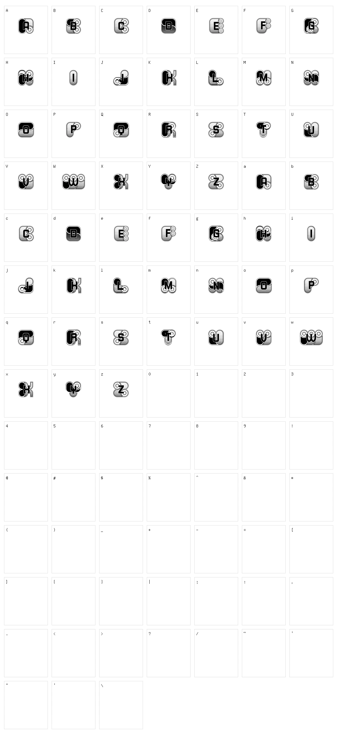 Drepe Character Set