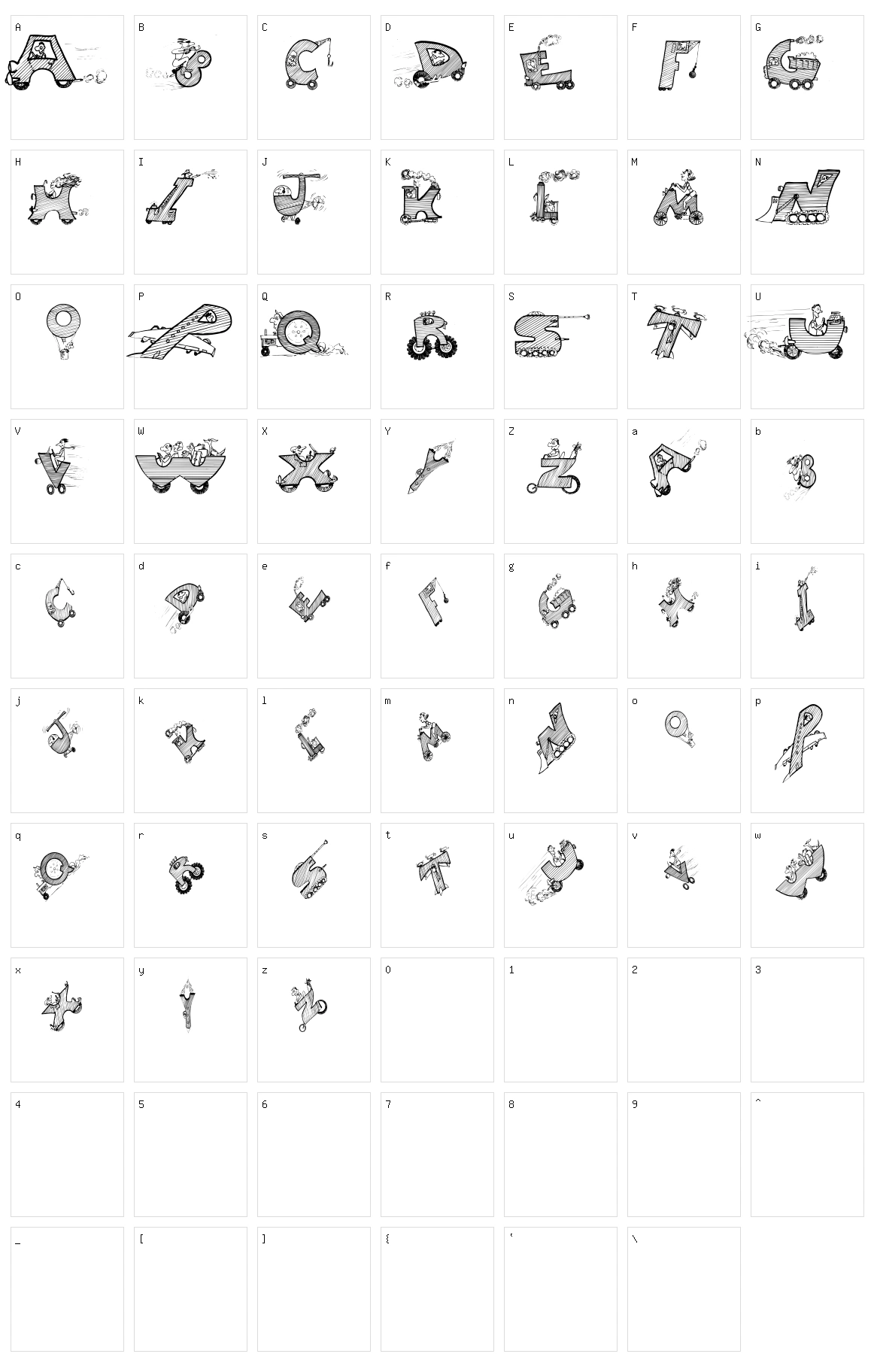 Drivers Character Set