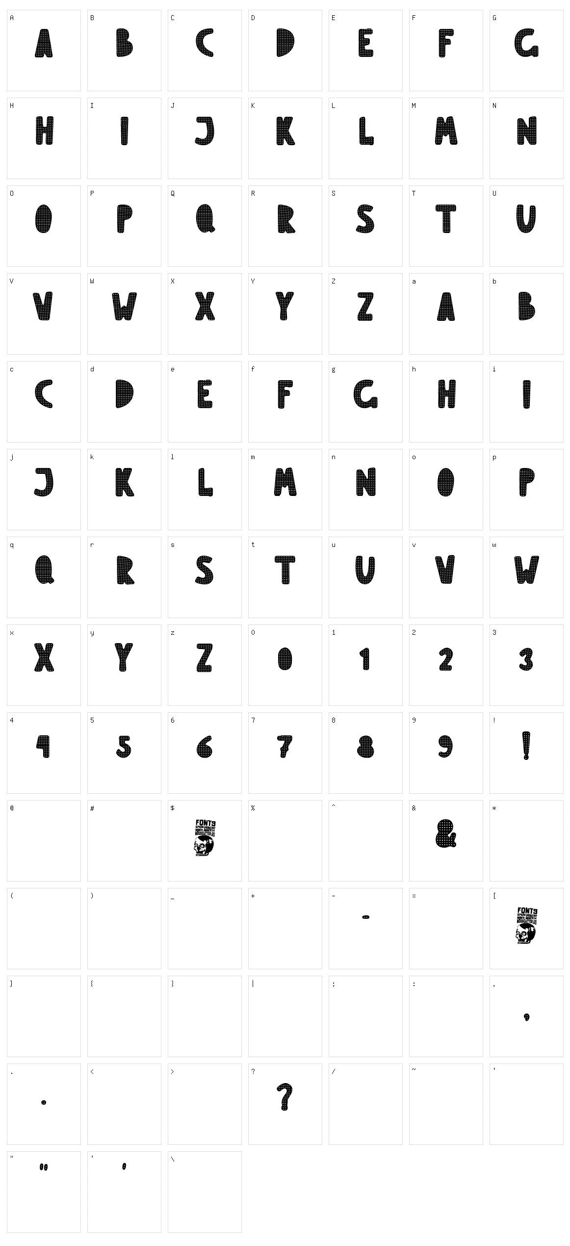 El Tito Adolfo Character Set