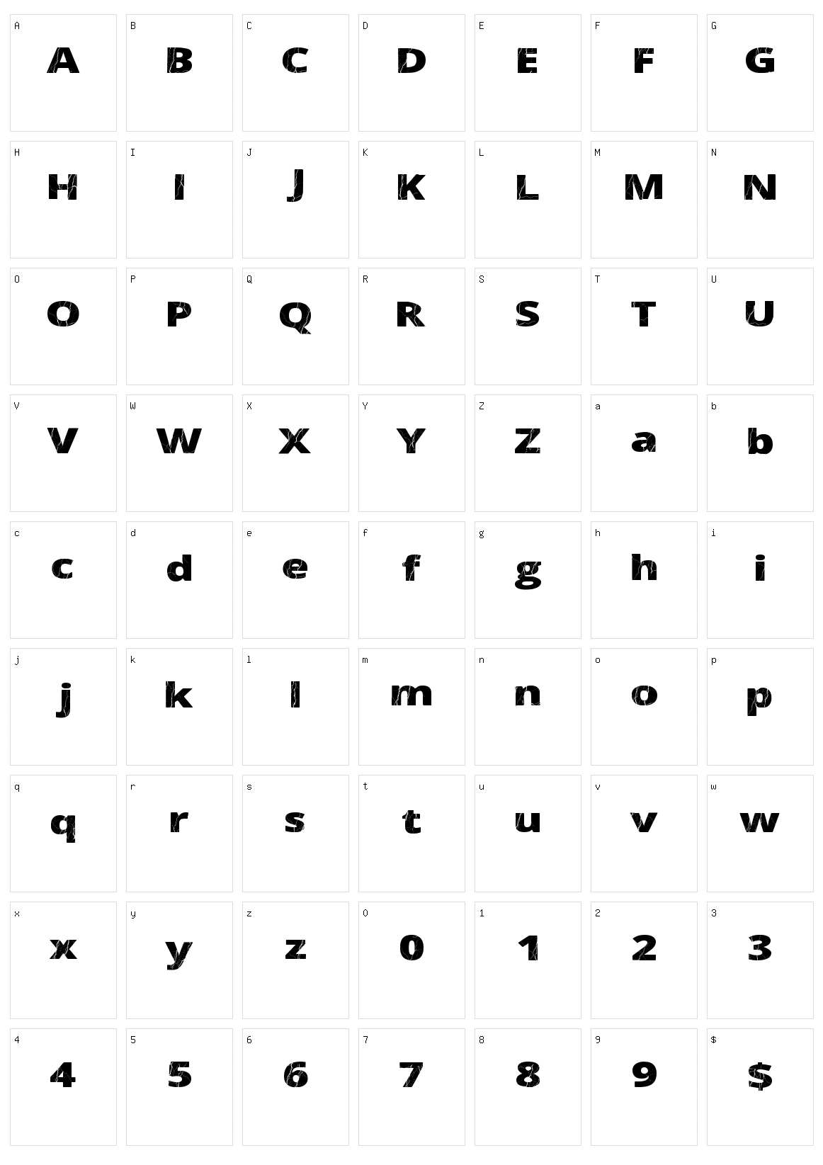 Electrical Neue Character Set