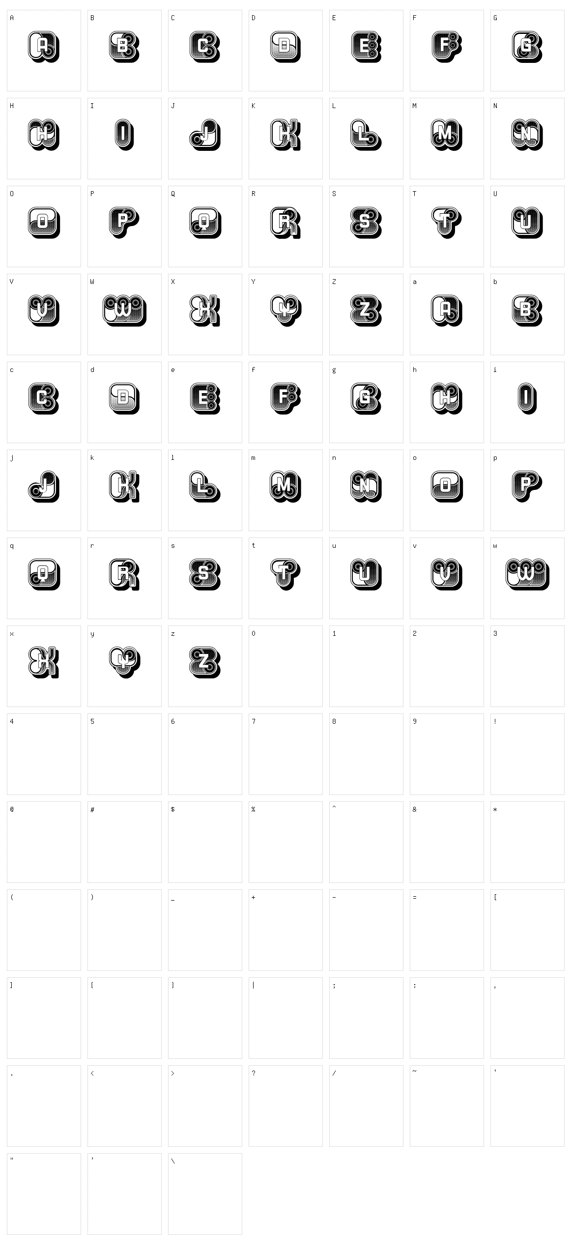 Elements Character Set
