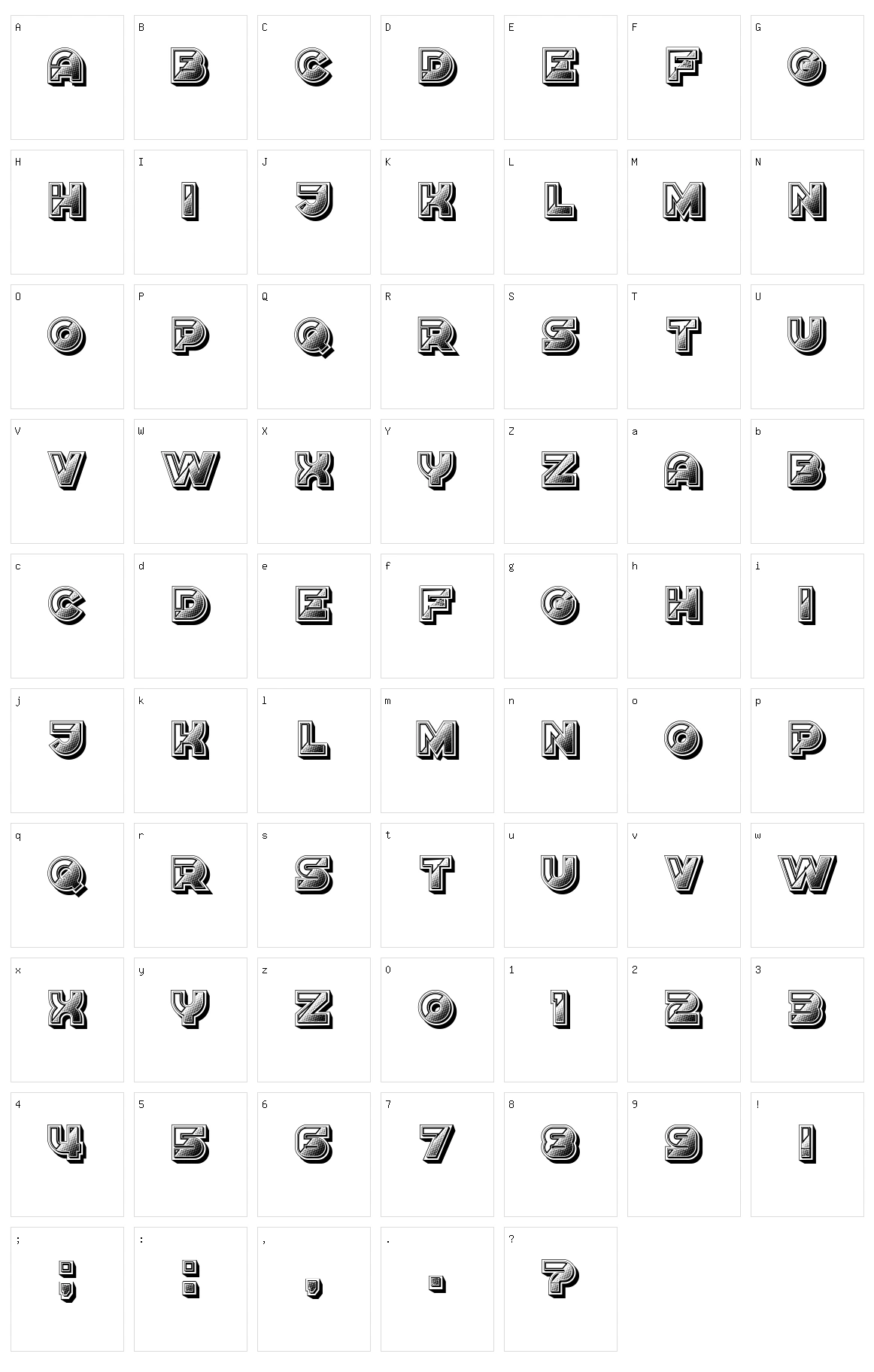 Erkekler Character Set