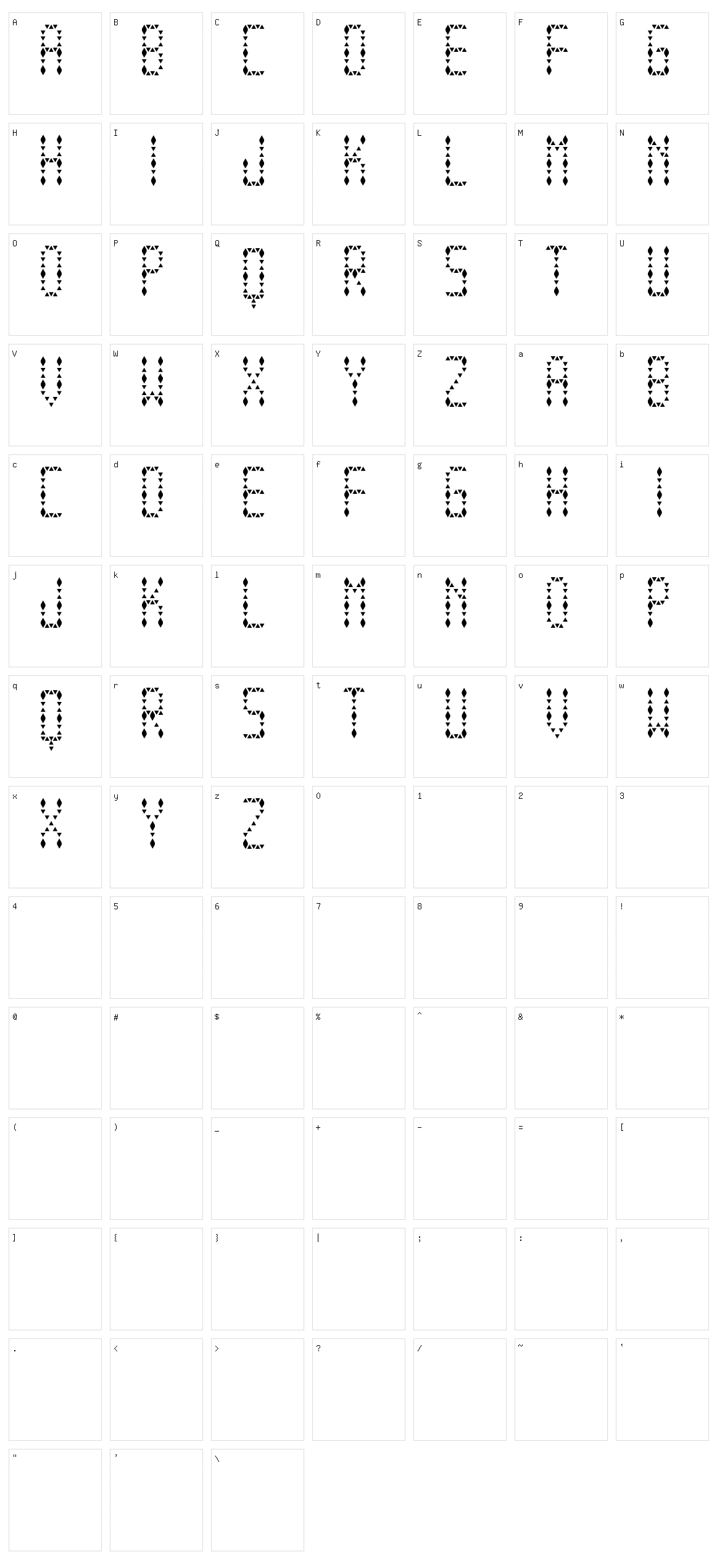 Espinuda TFB Character Set