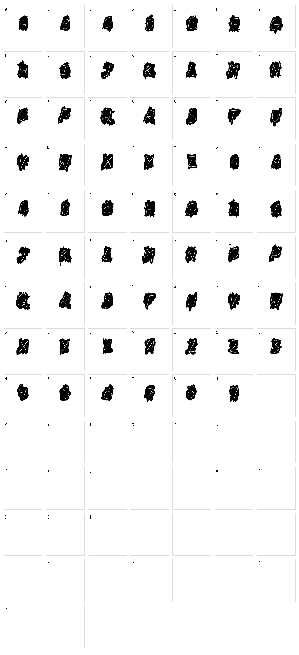 FD Bateek Character Set