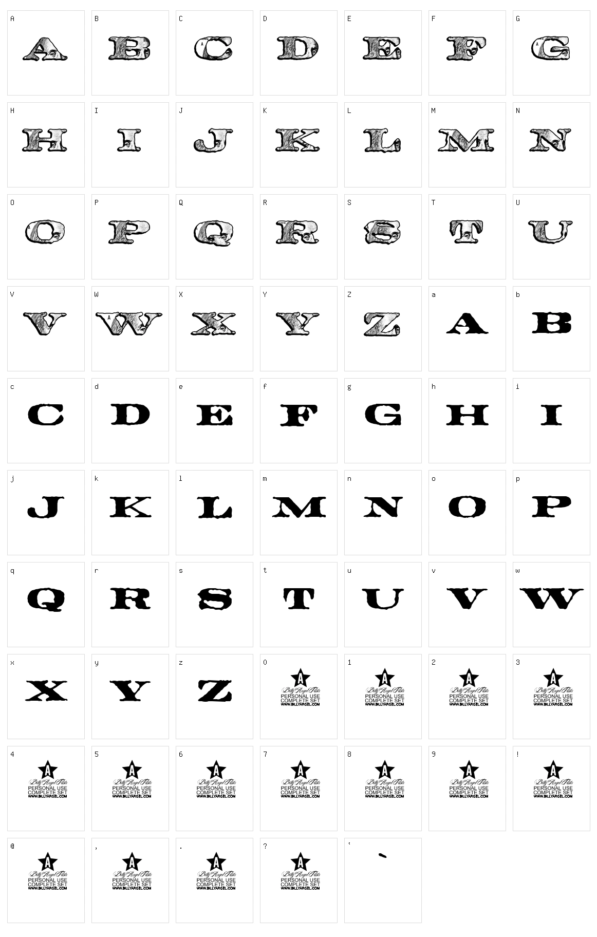 Federal Character Set