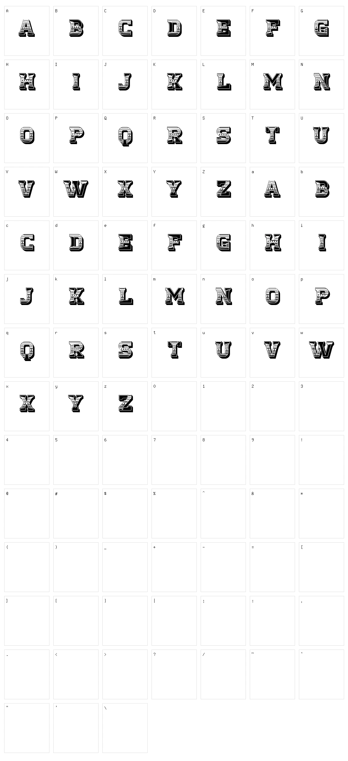Fierce Character Set