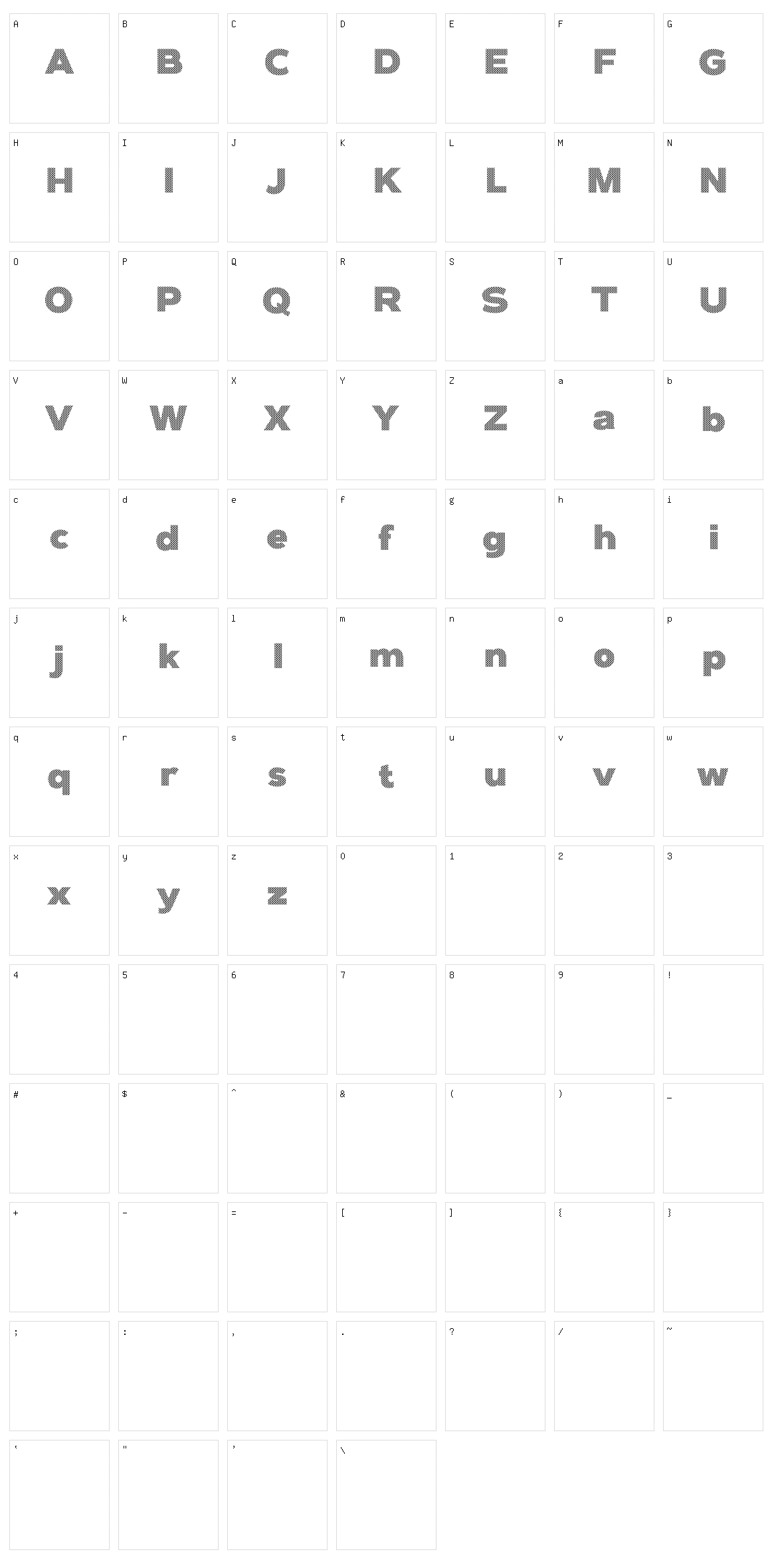Fish Character Set