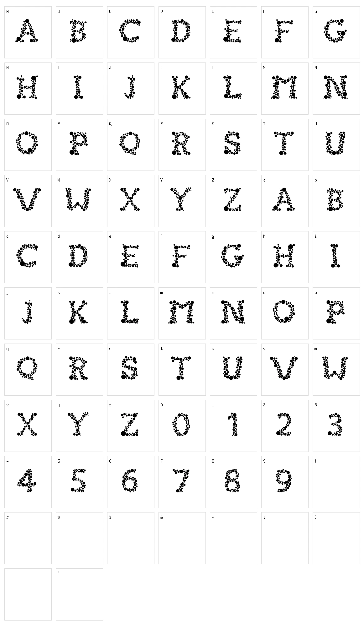 Fizzo Character Set