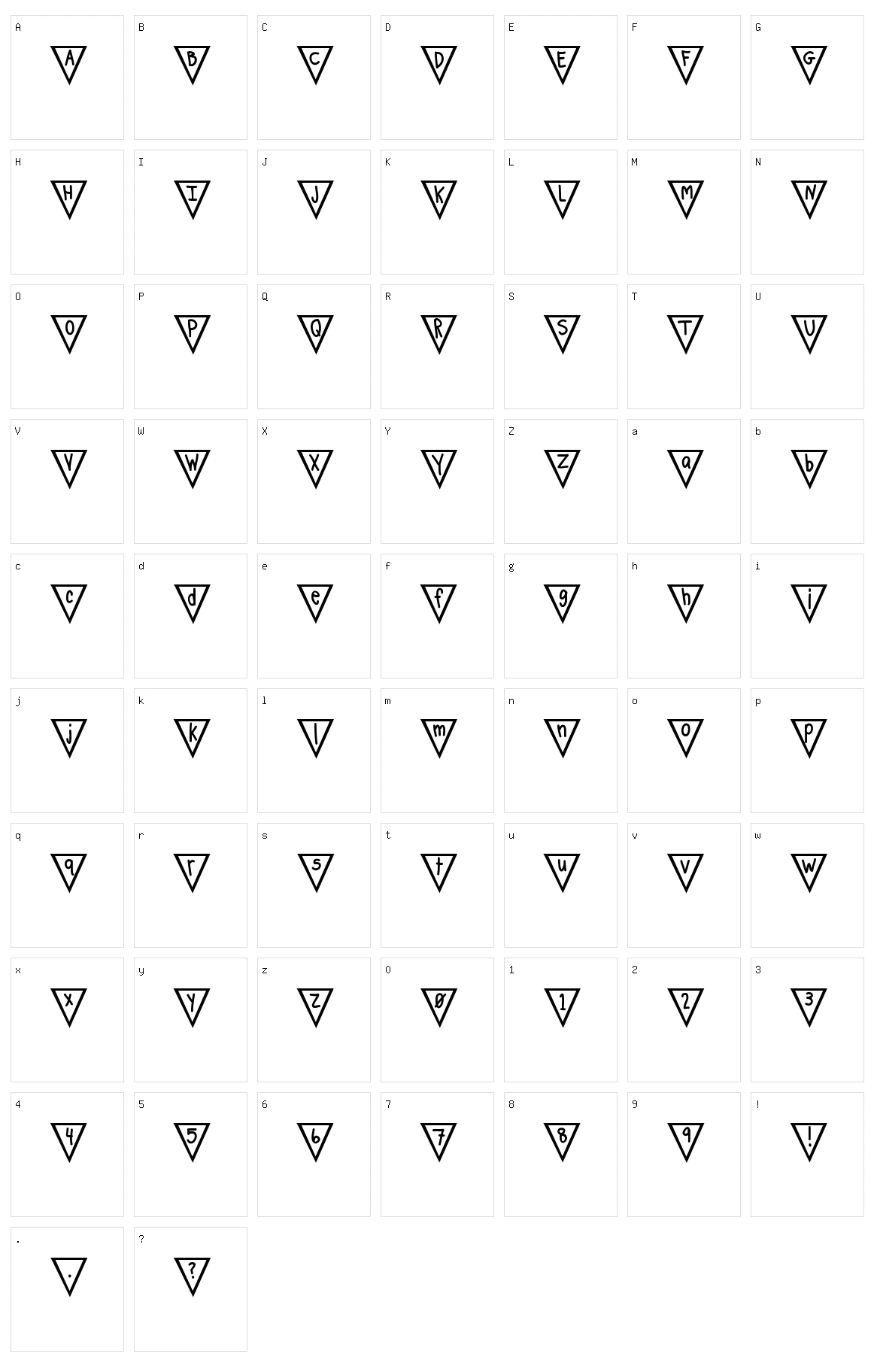 Flags Character Set