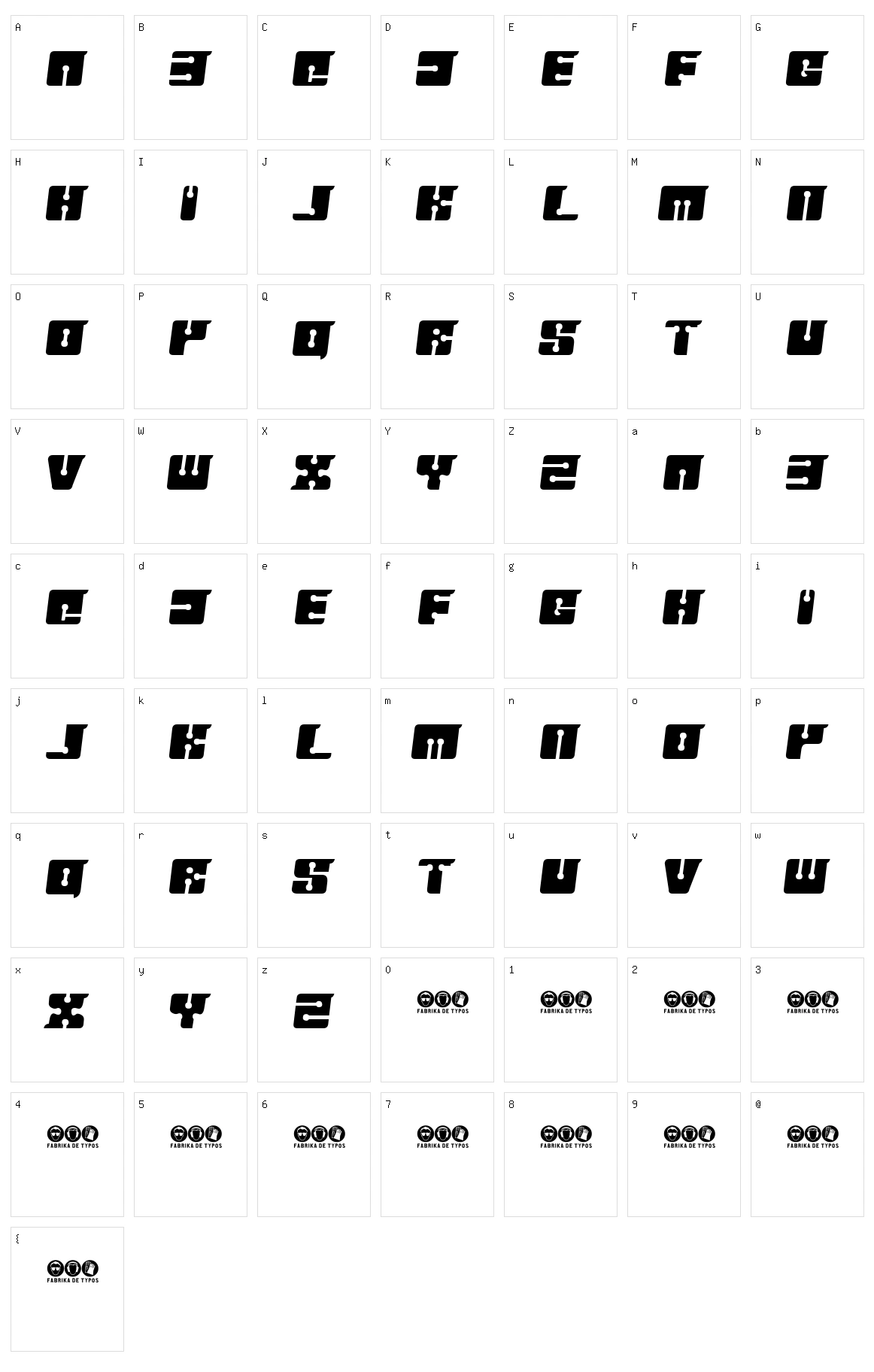 Floppy Disk Character Set